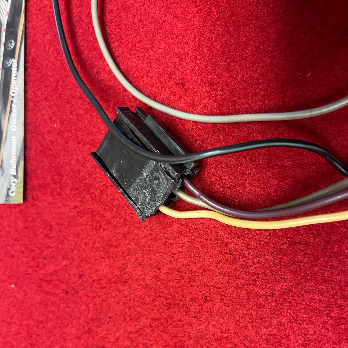 Lead, Windshield Wiper Motor 1985 - 1988 (Pigtail)