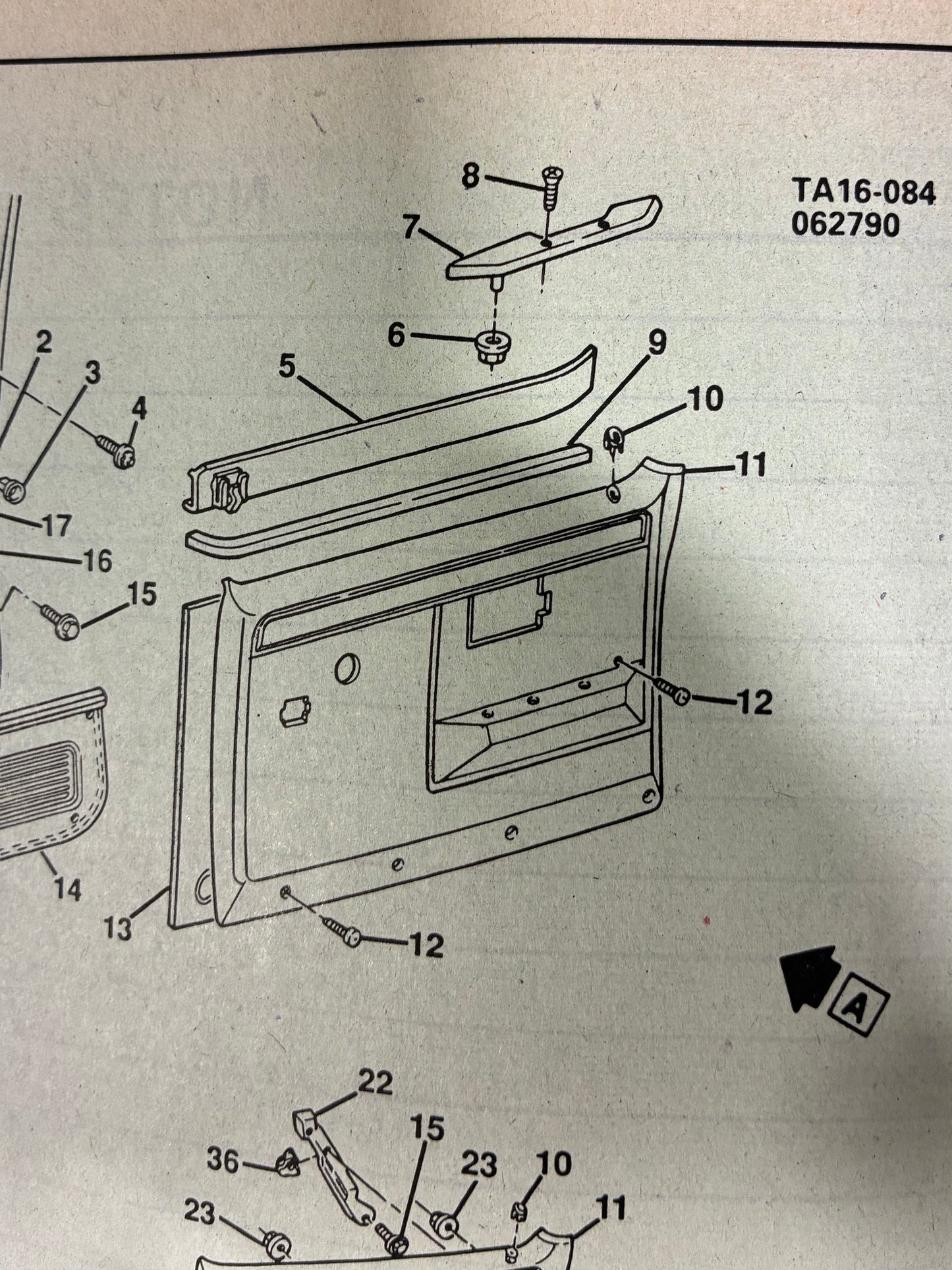 Screw, Arm Rest Pad Attachment Screw (New)