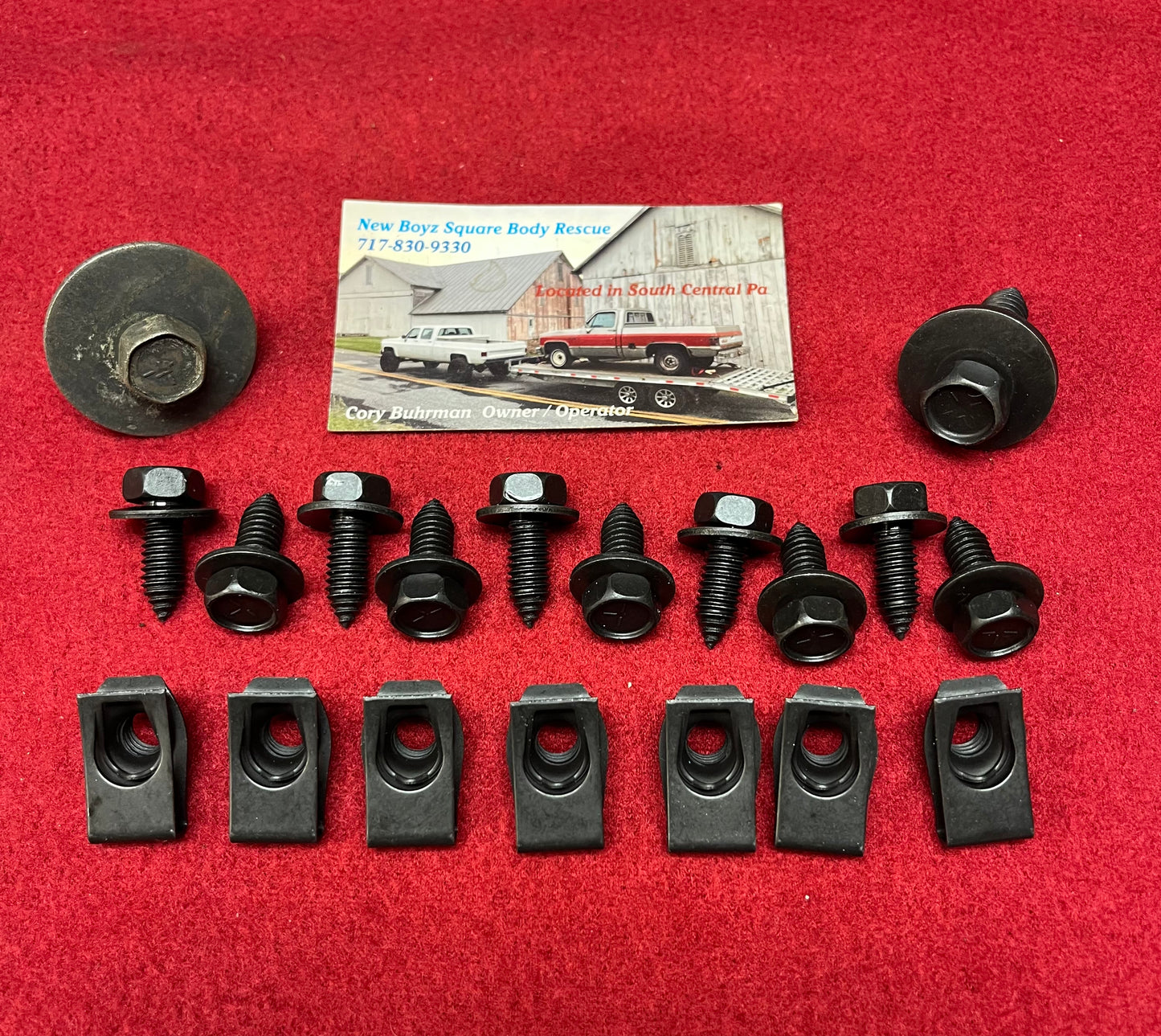 Bolt Set, Inner Fender Liner Bolt Set. 1981-1991