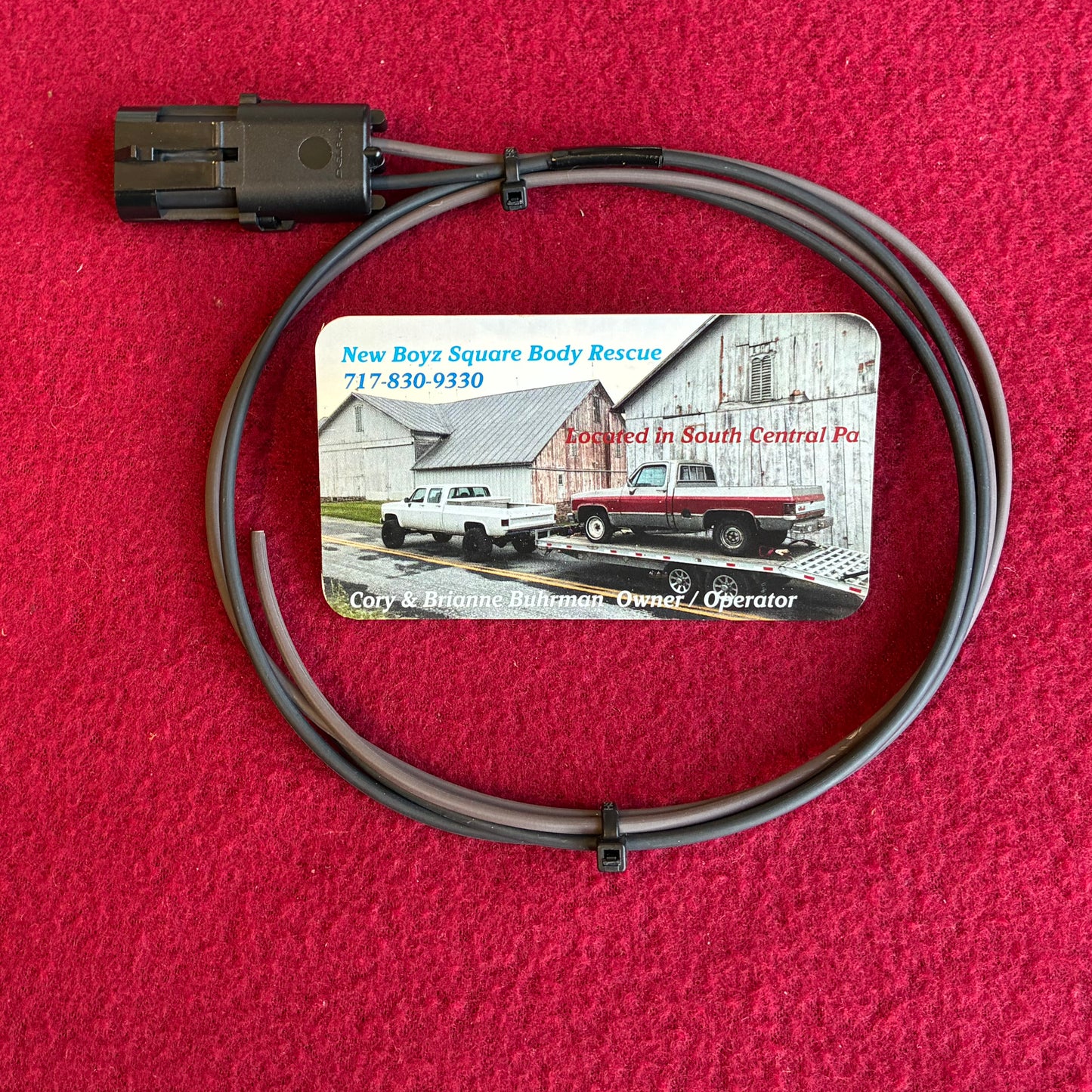 T: Lead, Tailgate Light Wire Harness Power / Ground Lead (1 Ton) (Weather Pack)