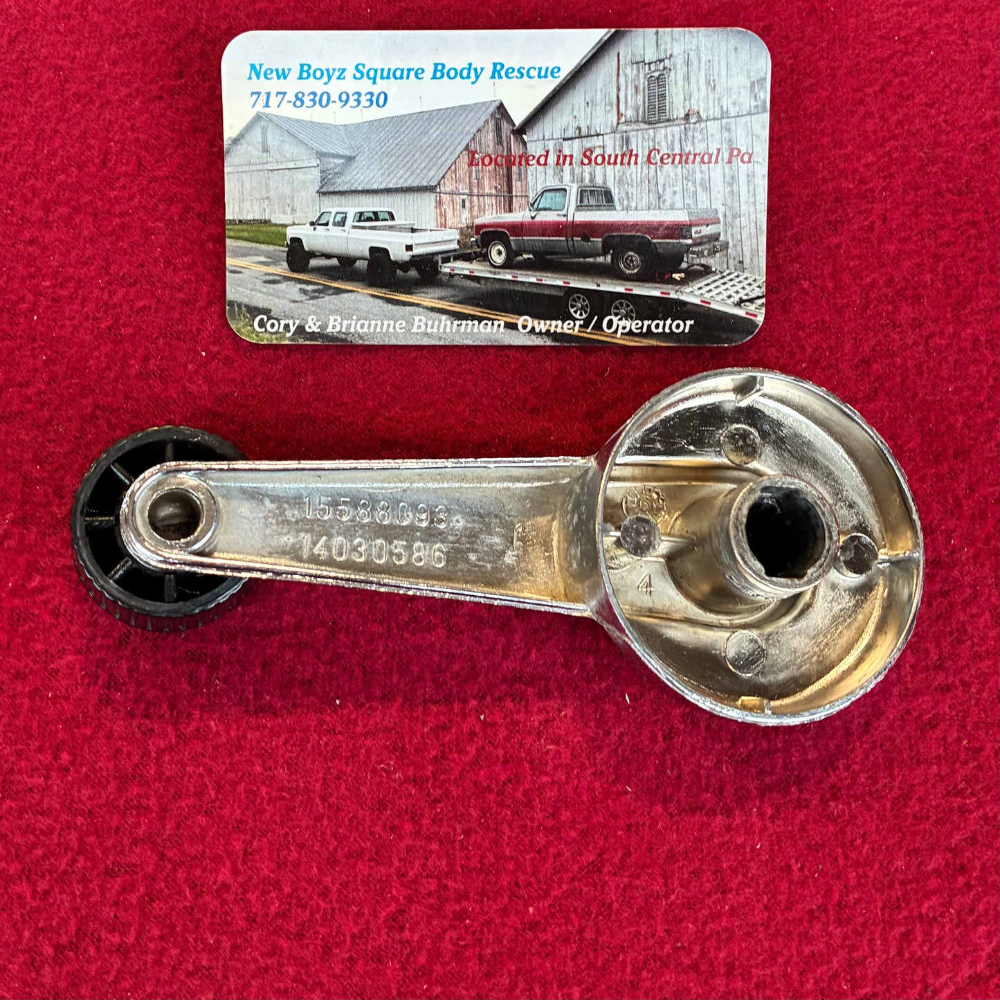 Handle, Manual Window Regulator Crank Handle 1981 - 1991 Part# 14030586
