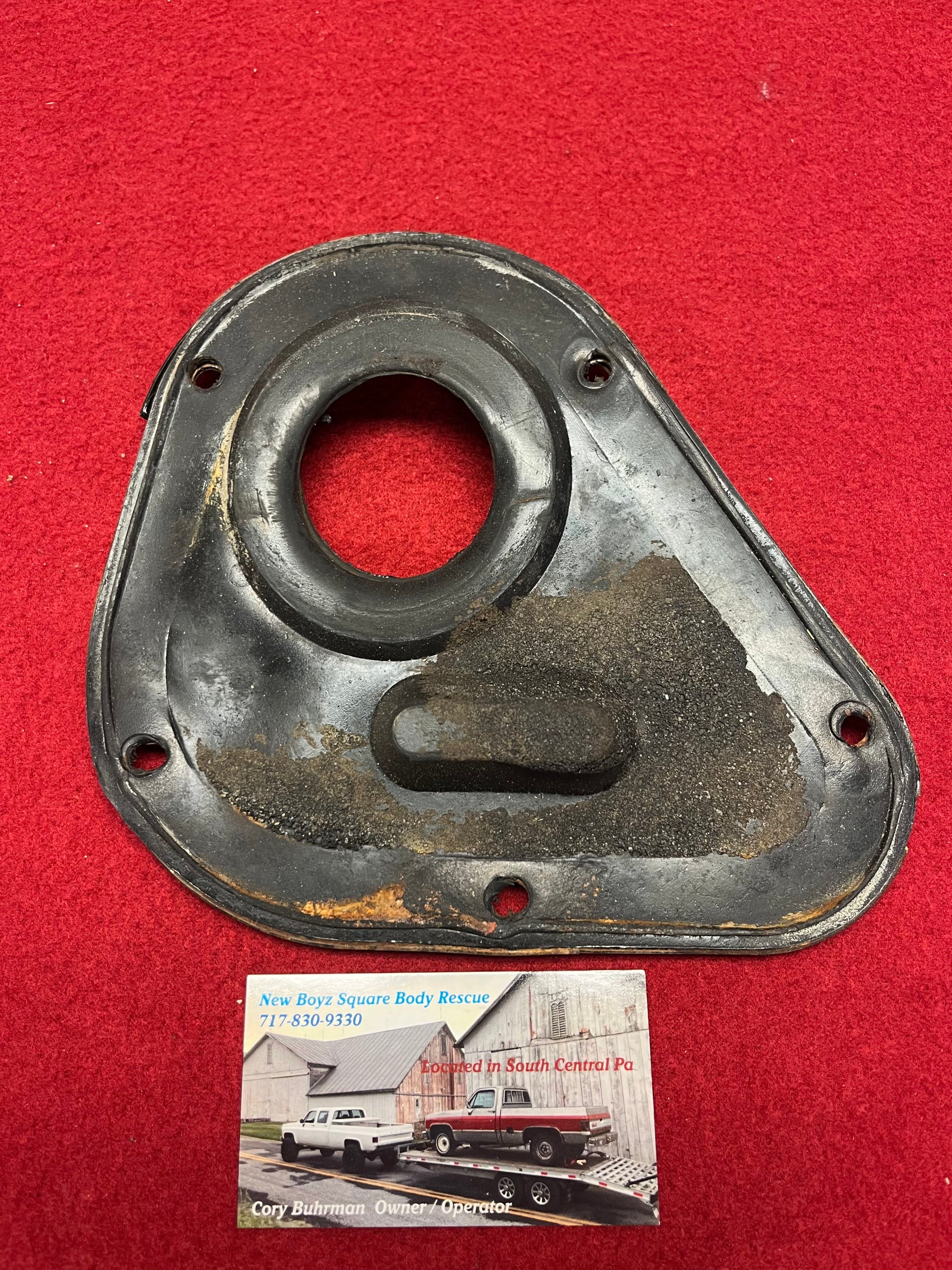 Column Closure Plate with Gasket @ Firewall – New Boyz Squarebody Rescue
