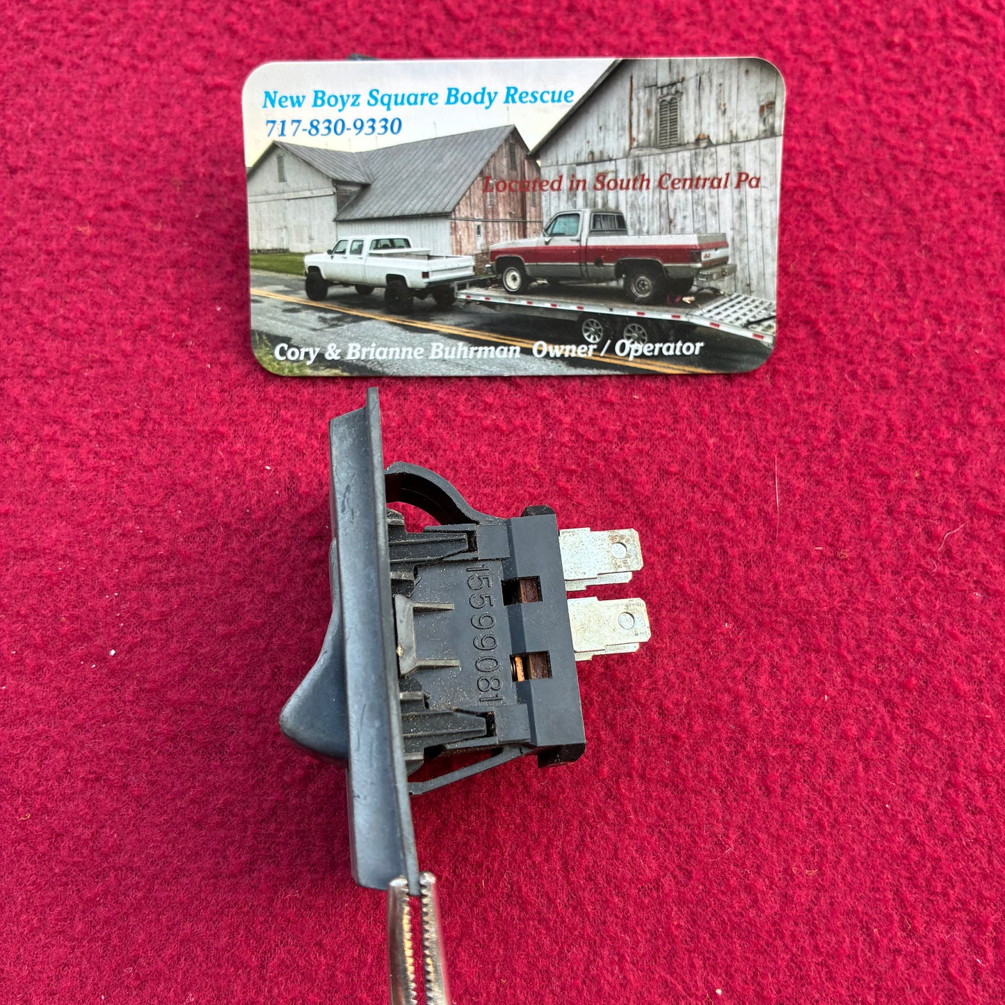 Switch, Dual Tank Side Selector Switch OEM Tested 1987 - 1991 15599081