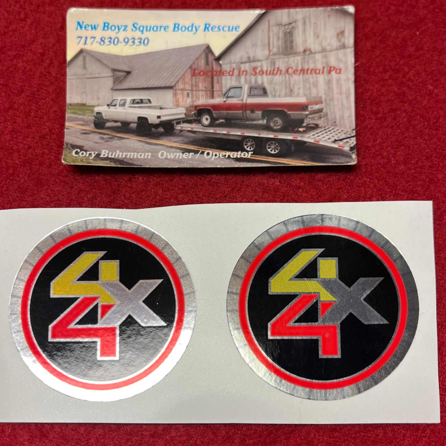 Sticker, Auto Hub Sticker 2 1/4”NBSR Design – New Boyz Squarebody Rescue