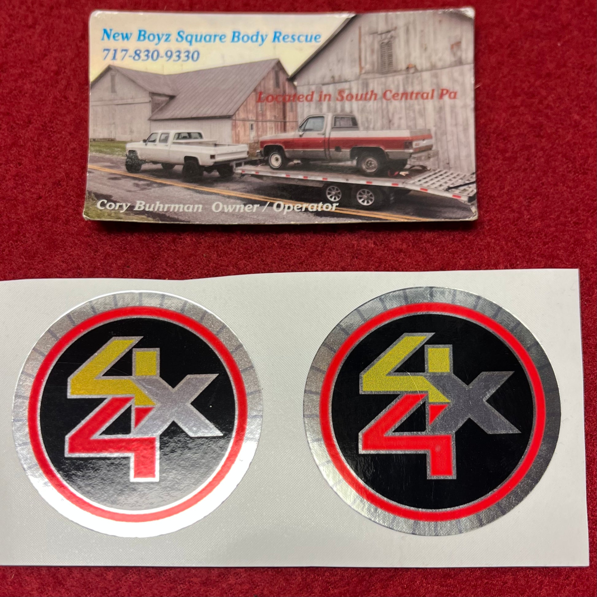 Stateboyzz Sticker Sticker, Auto Hub Sticker 2 1/4”NBSR Design – New Boyz Squarebody Rescue