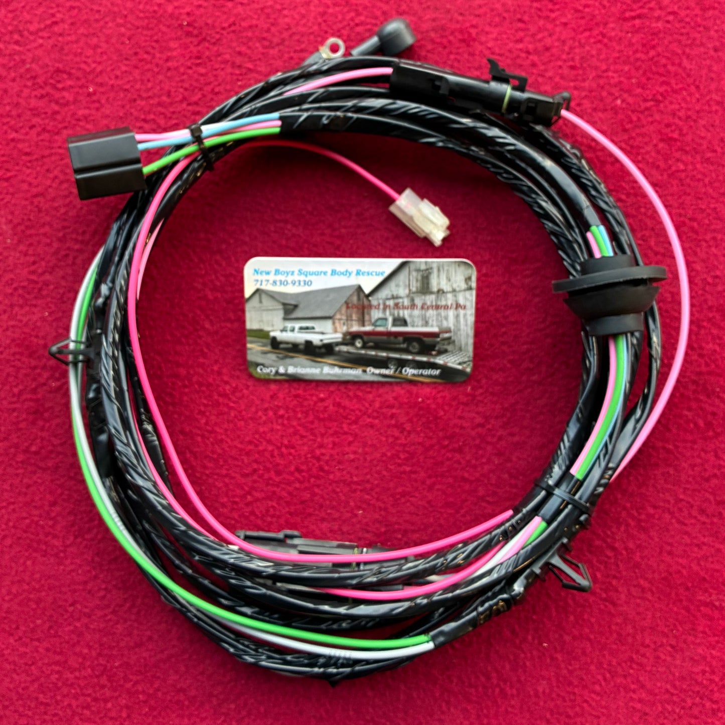 1: Harness, Dual Tank Harness Regular Cab 1979 - 1980 Single Post New Manufactured 1st Design Weather Pack Connector & Direct Bulkhead