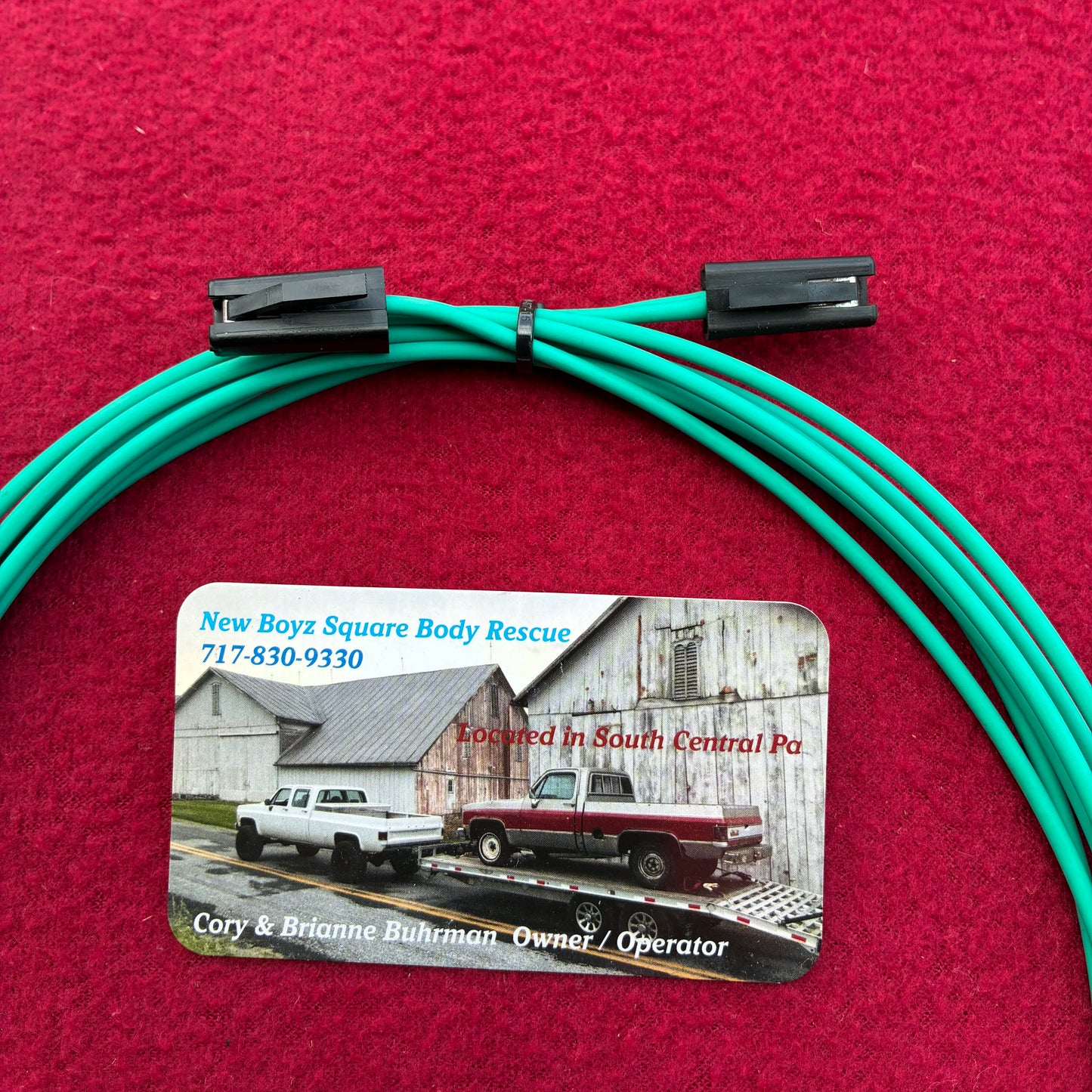 Lead M, Horn Power Lead 1983 - 1991 Dark Green 14 Gauge