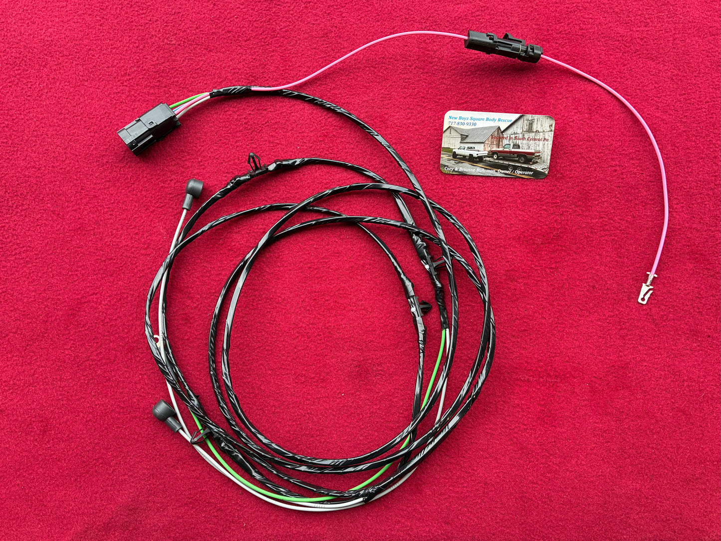 1: Harness, Dual Tank Selector Valve Harness Regular Cab Chassis Side 1979 - 1980 Single Post New Manufactured 1st Design Weather Pack Connector & Direct Bulkhead