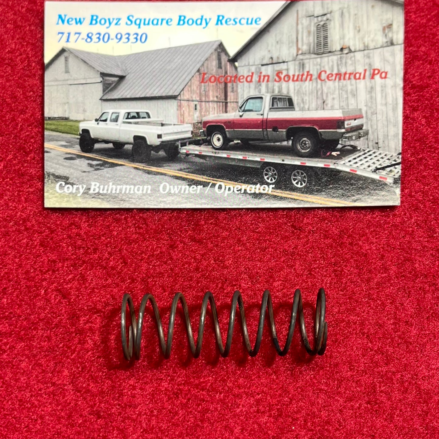 Spring, Power Steering Pump Flow Control Valve Spring Part# 5688037