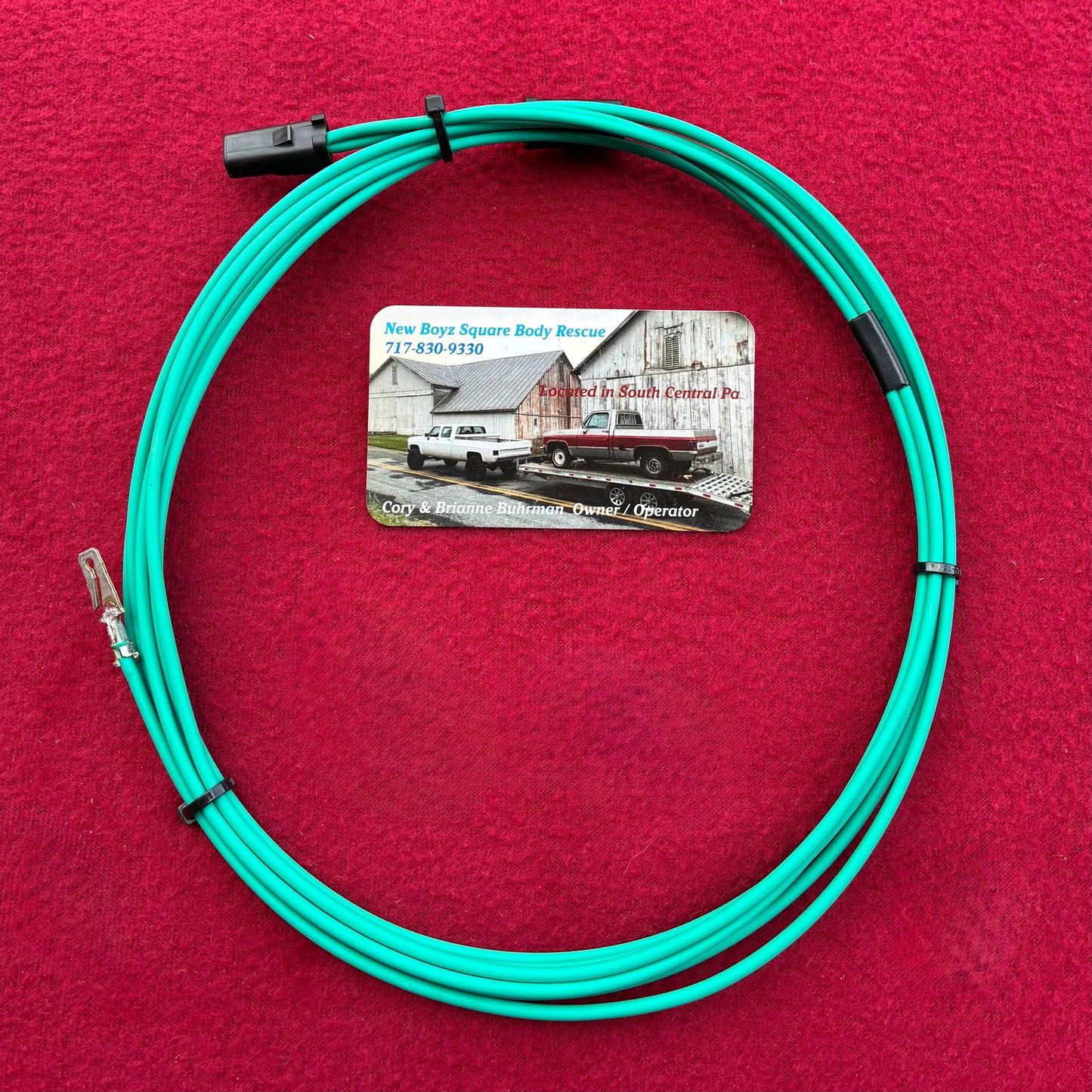 Lead M, Horn Power Lead 1983 - 1991 Dark Green 14 Gauge