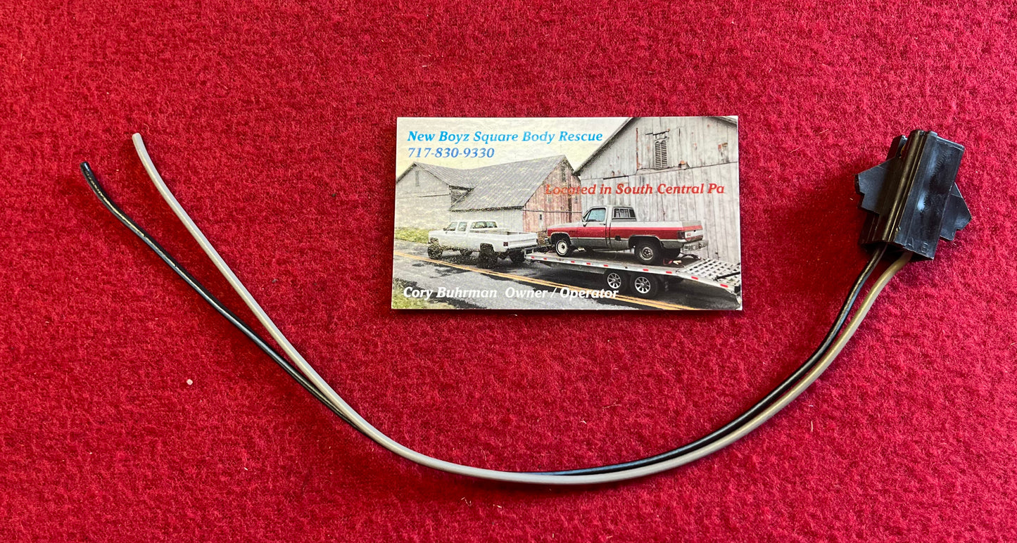 Pigtail, Windshield Wiper Motor Park Pigtail 1978-1991
