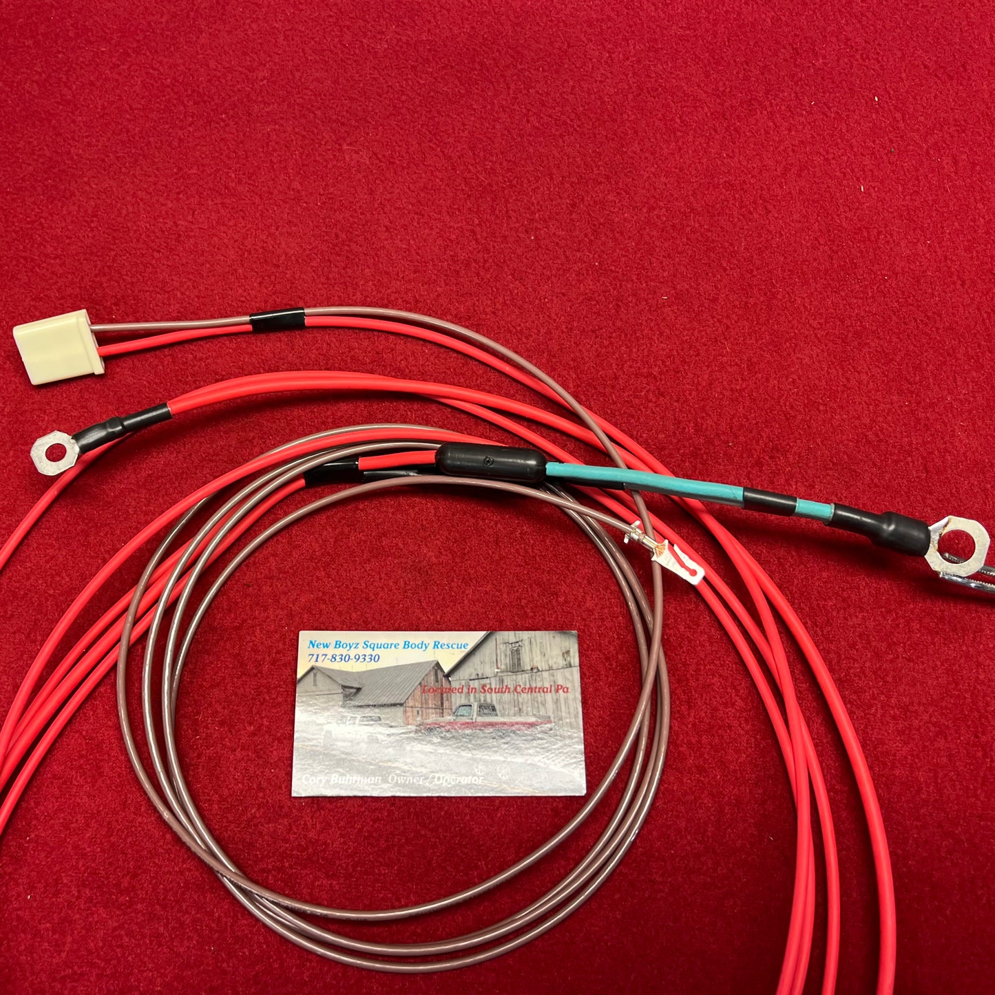 Lead M, Charging - Starter System Harness Lead Alternator Plug - Bulkhead - Junction Block - Starter (New Manufactured) (Long Run 1981 - 1986)