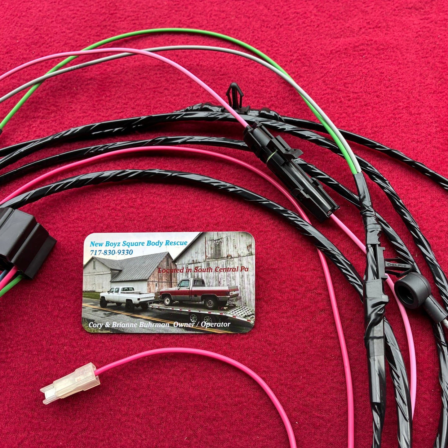 1: Harness, Dual Tank Harness Regular Cab 1979 - 1980 Single Post New Manufactured 1st Design Weather Pack Connector & Direct Bulkhead