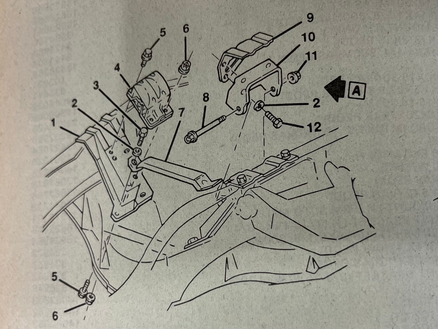 Brackets, C10 Engine Frame Side Perches / Brackets Part# 6271361 & 6271362