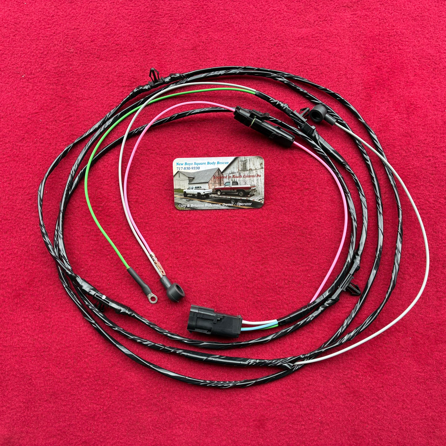 1: Harness, Dual Tank Harness Regular Cab 1979 - 1980 Single Post New Manufactured 1st Design Weather Pack Connector & Direct Bulkhead