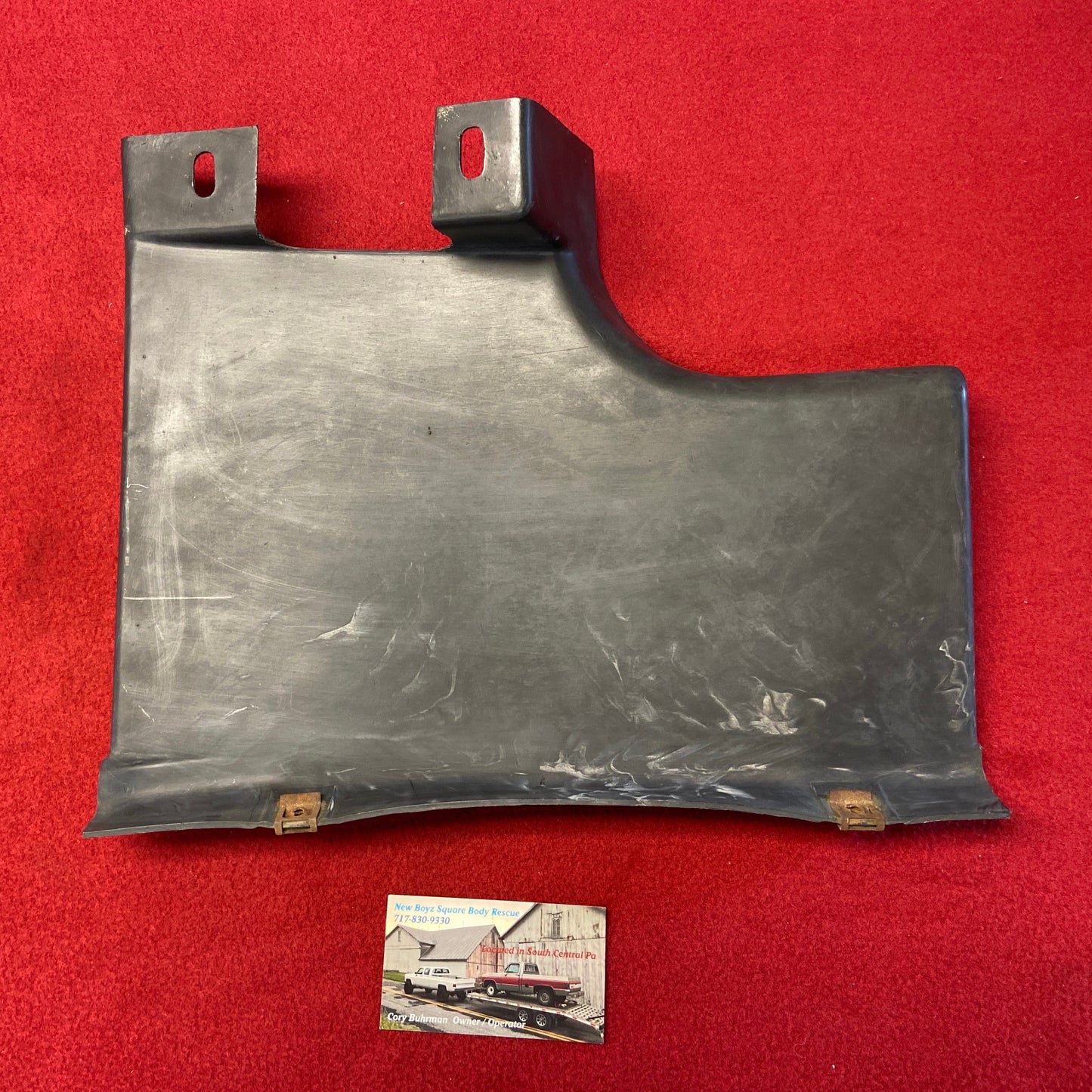 Shield, Fender liner splash shield rear (81-91)
