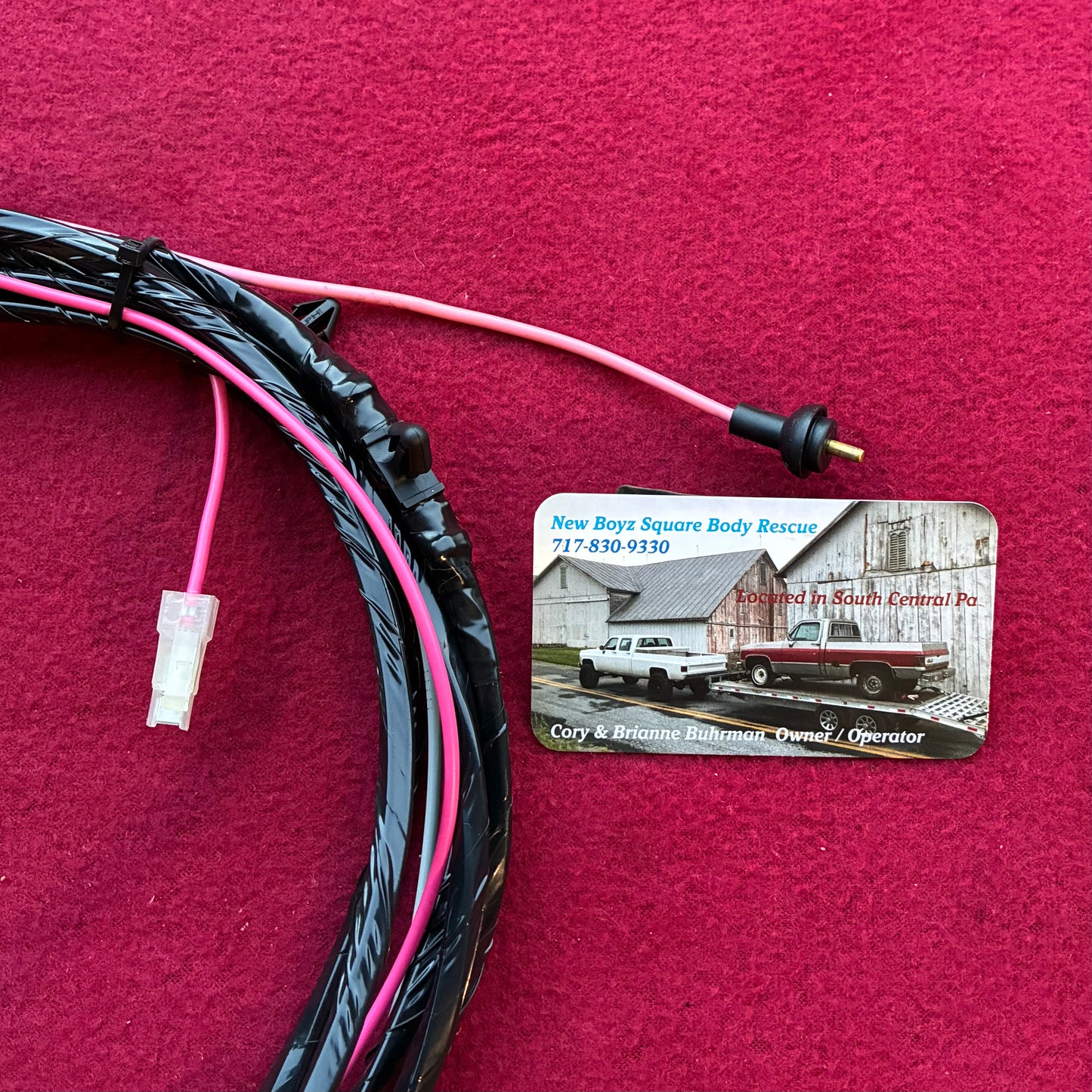 1: Harness, Dual Tank Harness Regular Cab 1979 - 1980 Single Post New Manufactured 1st Design Weather Pack Connector &  OE Fuel Sending Connector