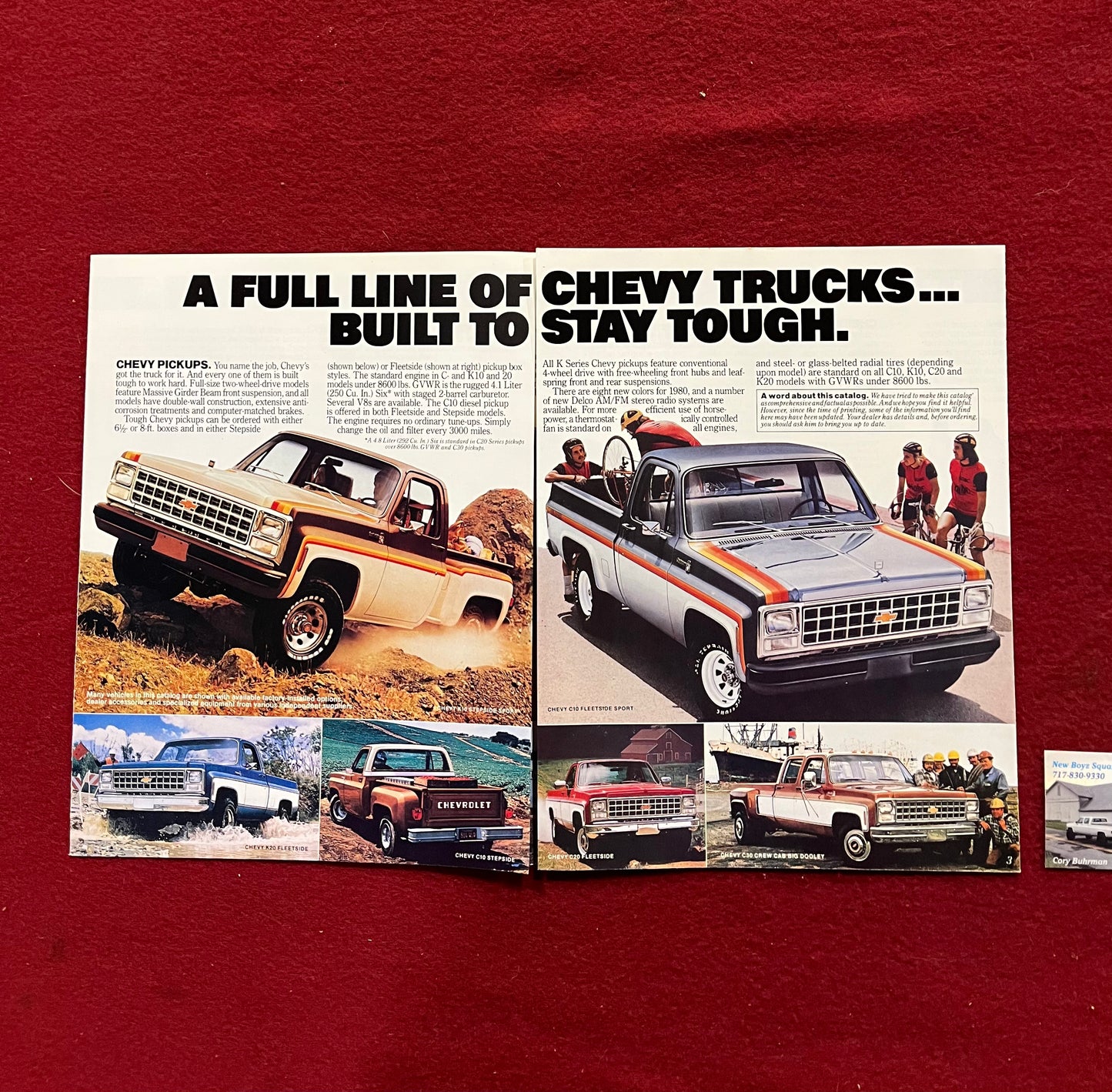 Brochure, 1980 Chevy Trucks Dealership Brochure New Boyz Squarebody