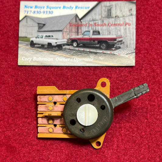 Switch, Blower Fan Switch 1983 (No Ball Detent) Part# 16015256