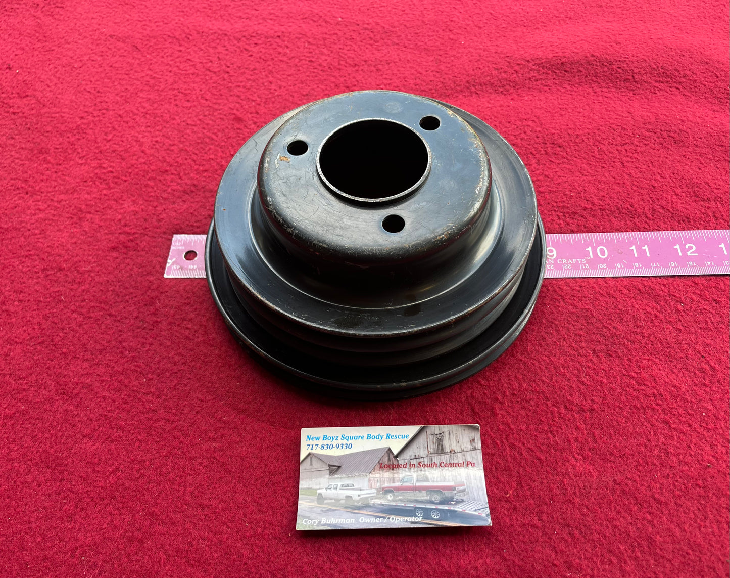 BBC Pulley, 3 Groove Crank Pulley Part# 14025185 Big Block Chevy