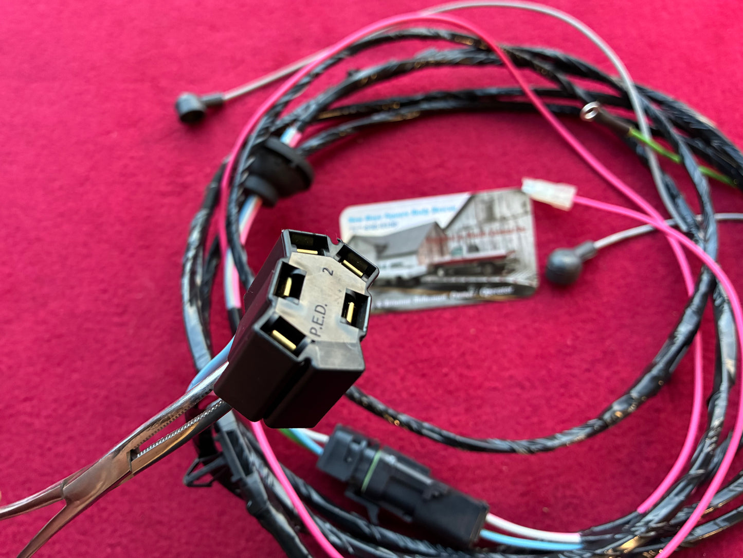1: Harness, Dual Tank Harness Regular Cab 1979 - 1980 Single Post New Manufactured 1st Design Weather Pack Connector &  OE Fuel Sending Connector