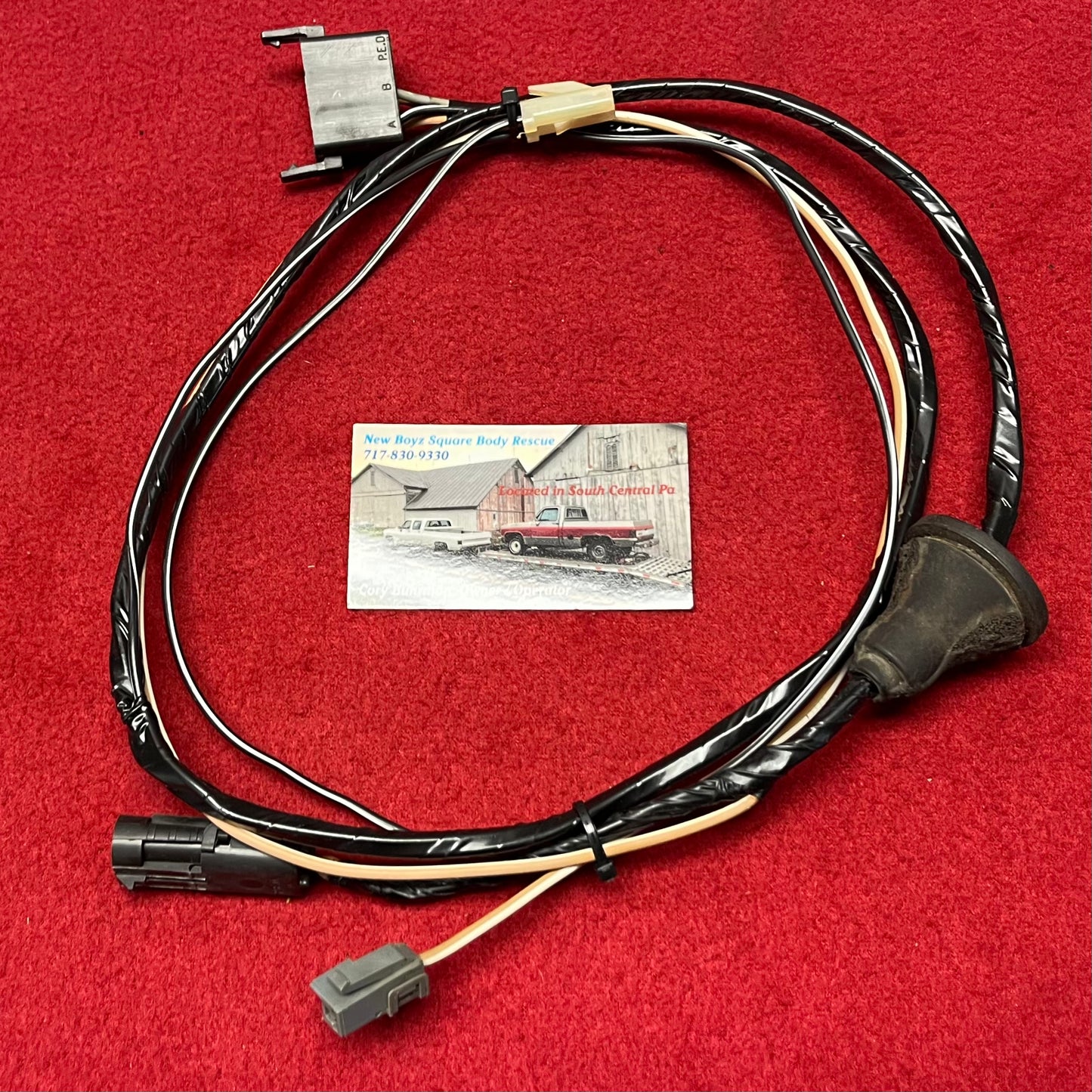 4: Harness, Dual Tank Switch Side Harness  (Cab Side) 1987 - 1991 4th Design (Reconditioned)