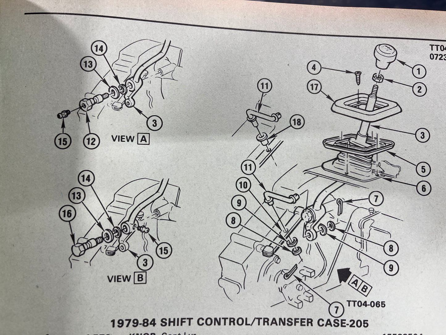 Lever, NP205 Shift Lever Plain with Zerk Fitting