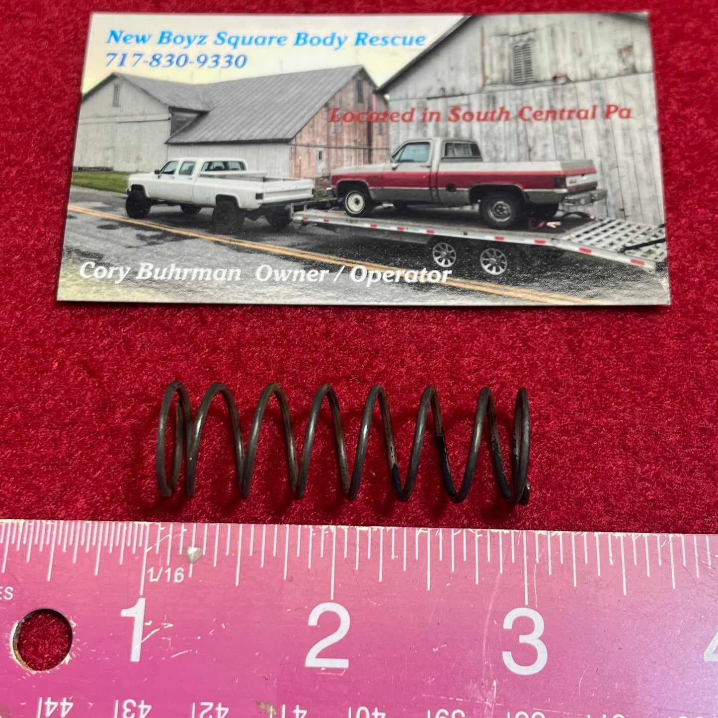 Spring, Power Steering Pump Flow Control Valve Spring Part# 5688037