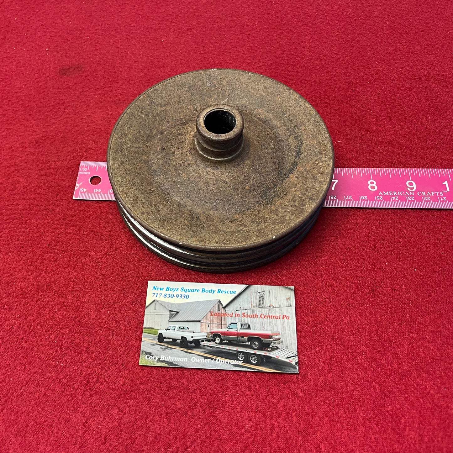 Pulley, Power Steering Pulley 5.75” Double V Groove Part# 14084343 or 14023174 DC