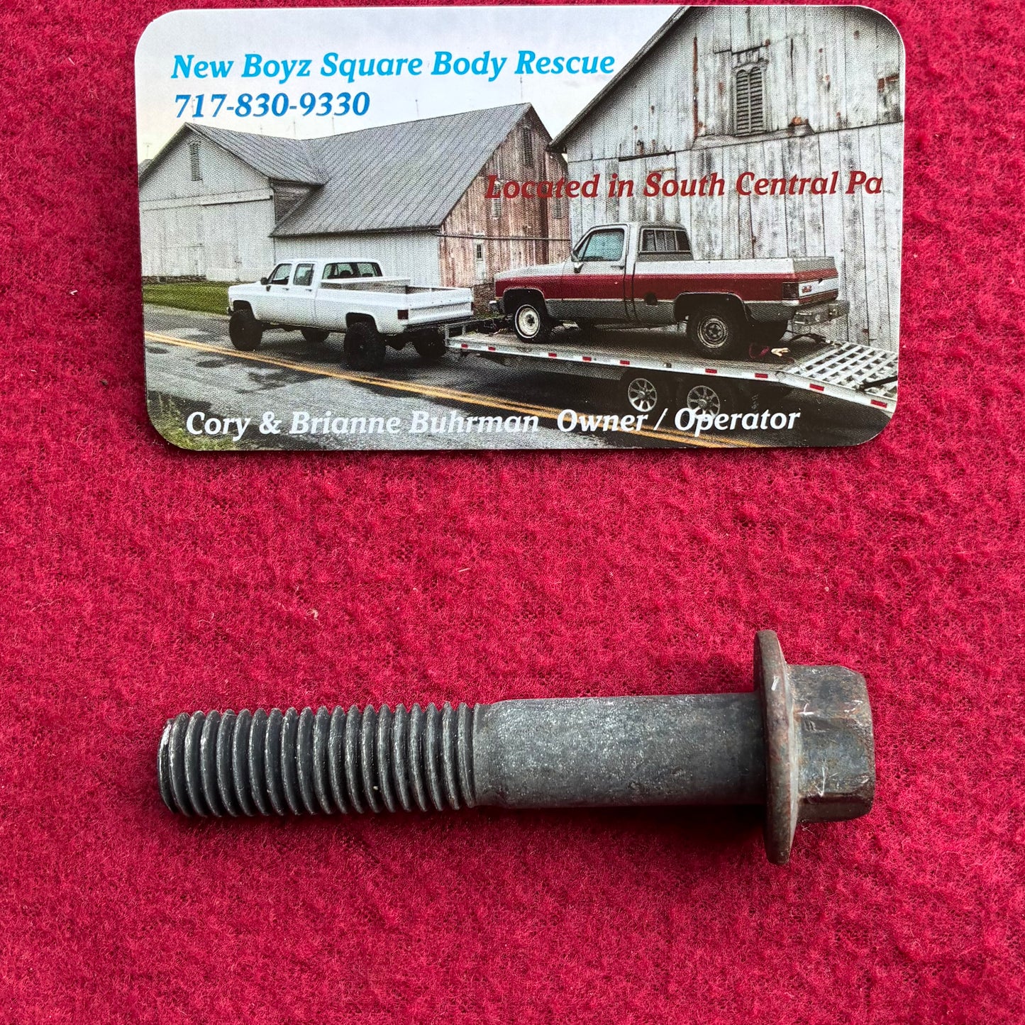 Bolt, Air Conditioning Compressor Tension Adjustment Bolt M12x1.75x70mm 1981 - 1984 (AC Pump)
