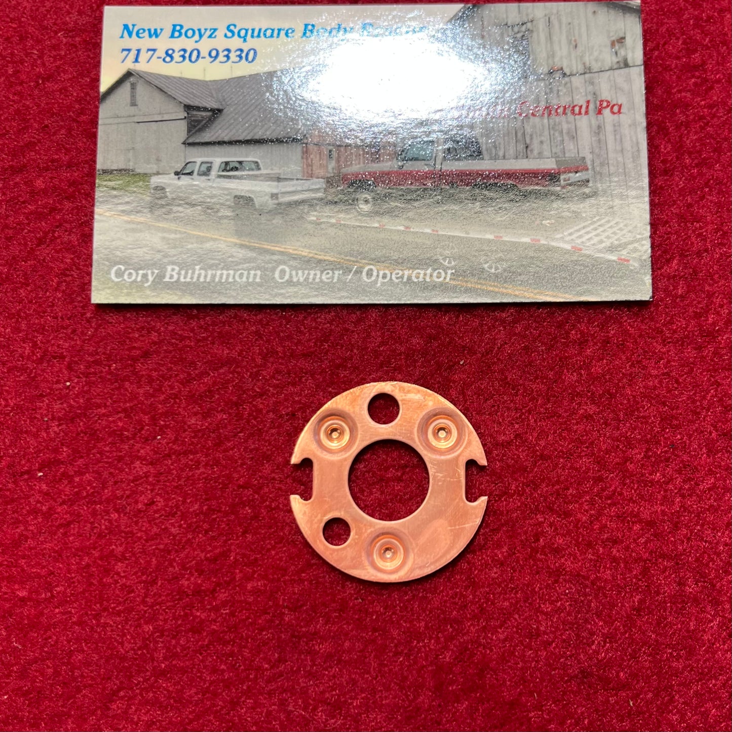 Switch Part, Blower Fan Switch Contact Disc 1983 - 1991