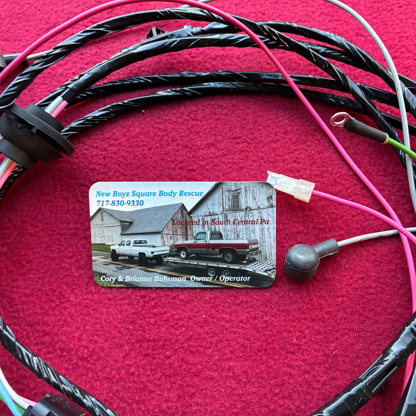 1: Harness, Dual Tank Harness Regular Cab 1979 - 1980 Single Post New Manufactured 1st Design Weather Pack Connector &  OE Fuel Sending Connector