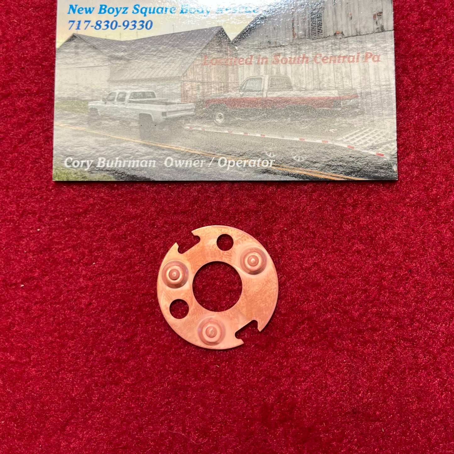 Switch Part, Blower Fan Switch Contact Disc 1983 - 1991