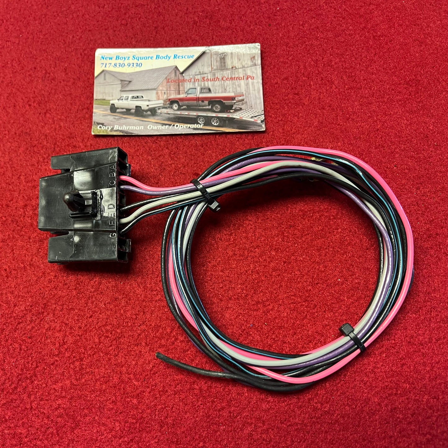 Lead, Windshield Wiper Motor Pigtail 1985 - 1988 (Pigtail)