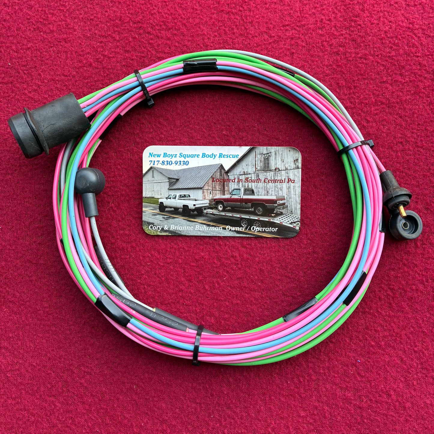1: Harness, Dual Tank Selector Valve Harness Regular Cab Chassis Side 1976 - 1980 Single Post New Manufactured 1st Design