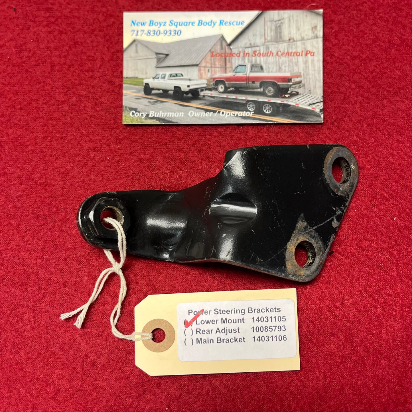 Bracket, Power Steering Pump Lower Mount Bracket Part# 14031105