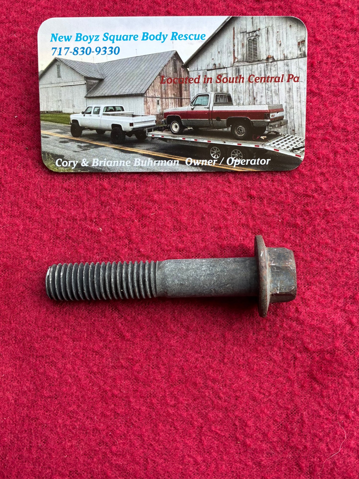 Bolt, Air Conditioning Compressor Tension Adjustment Bolt M12x1.75x70mm 1981 - 1984 (AC Pump)