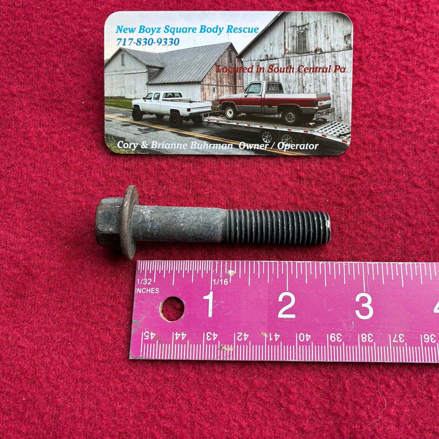 Bolt, Air Conditioning Compressor Tension Adjustment Bolt M12x1.75x70mm 1981 - 1984 (AC Pump)