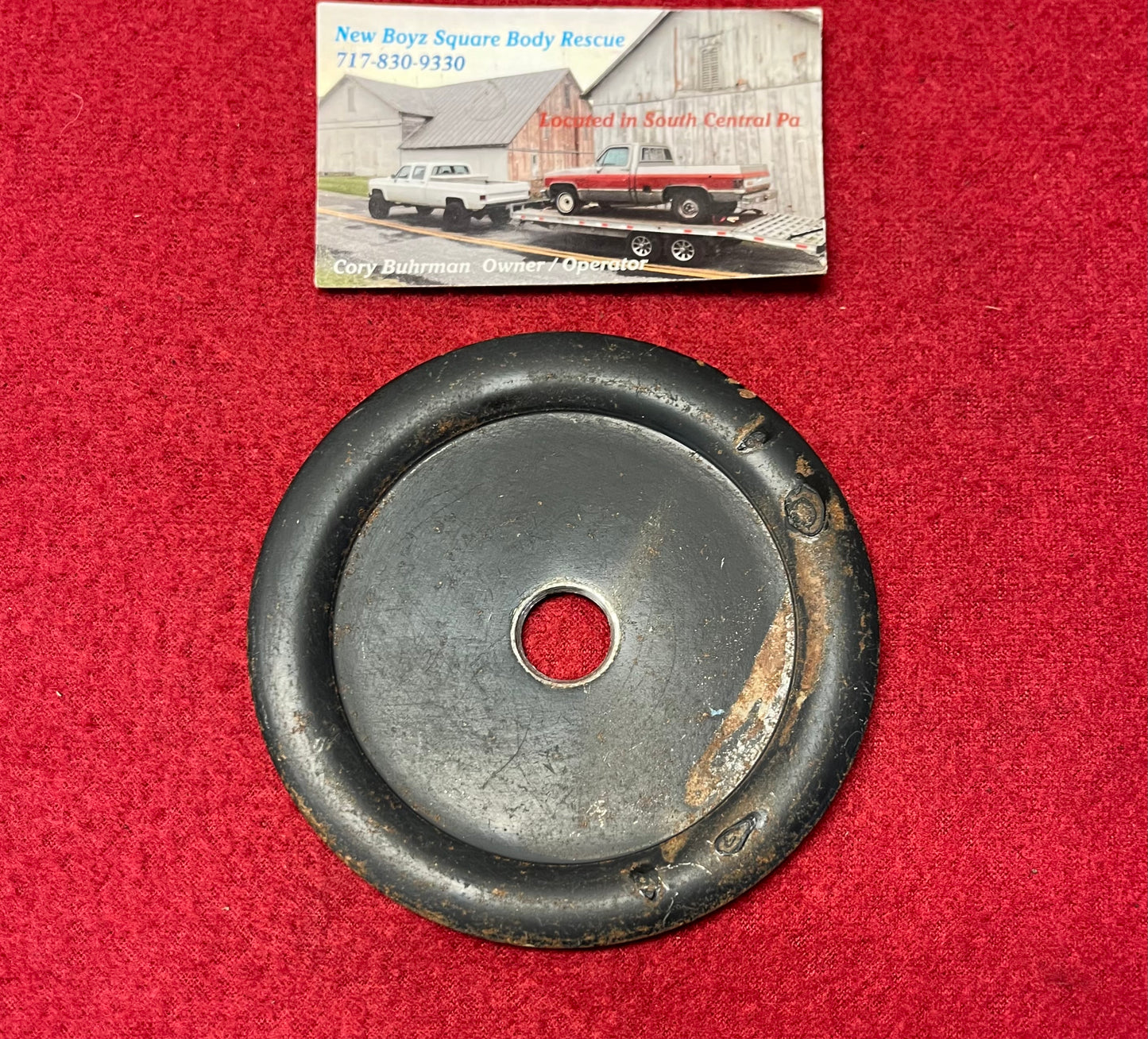 Plate, Spare Wheel Carrier Plate K5 (Blazer / Jimmy) Washer) (Spare Tire) Part# 14027926