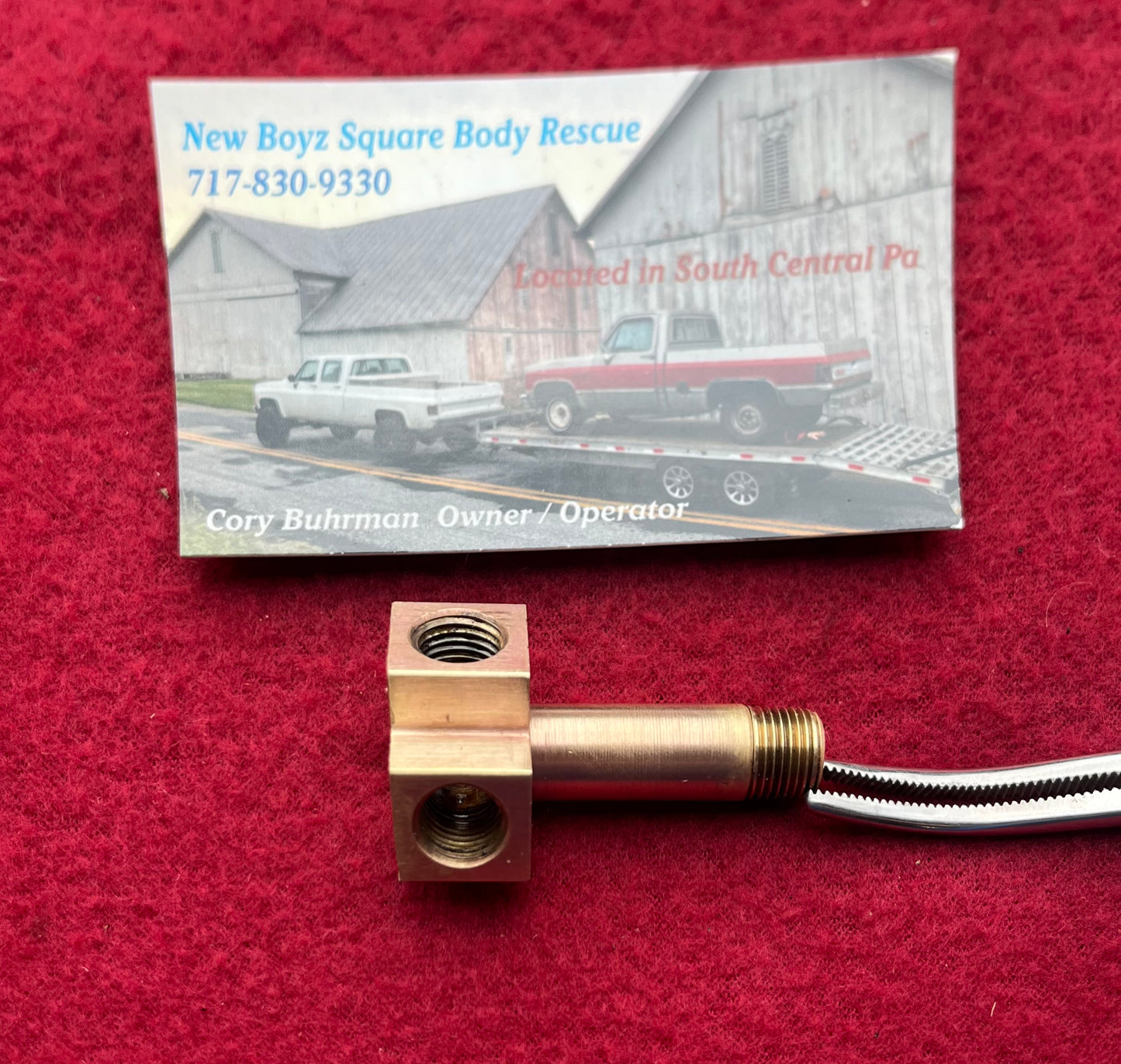 Fitting, Oil Pressure and Choke Heater Fitting (1/8 NPT) Part# 14047850