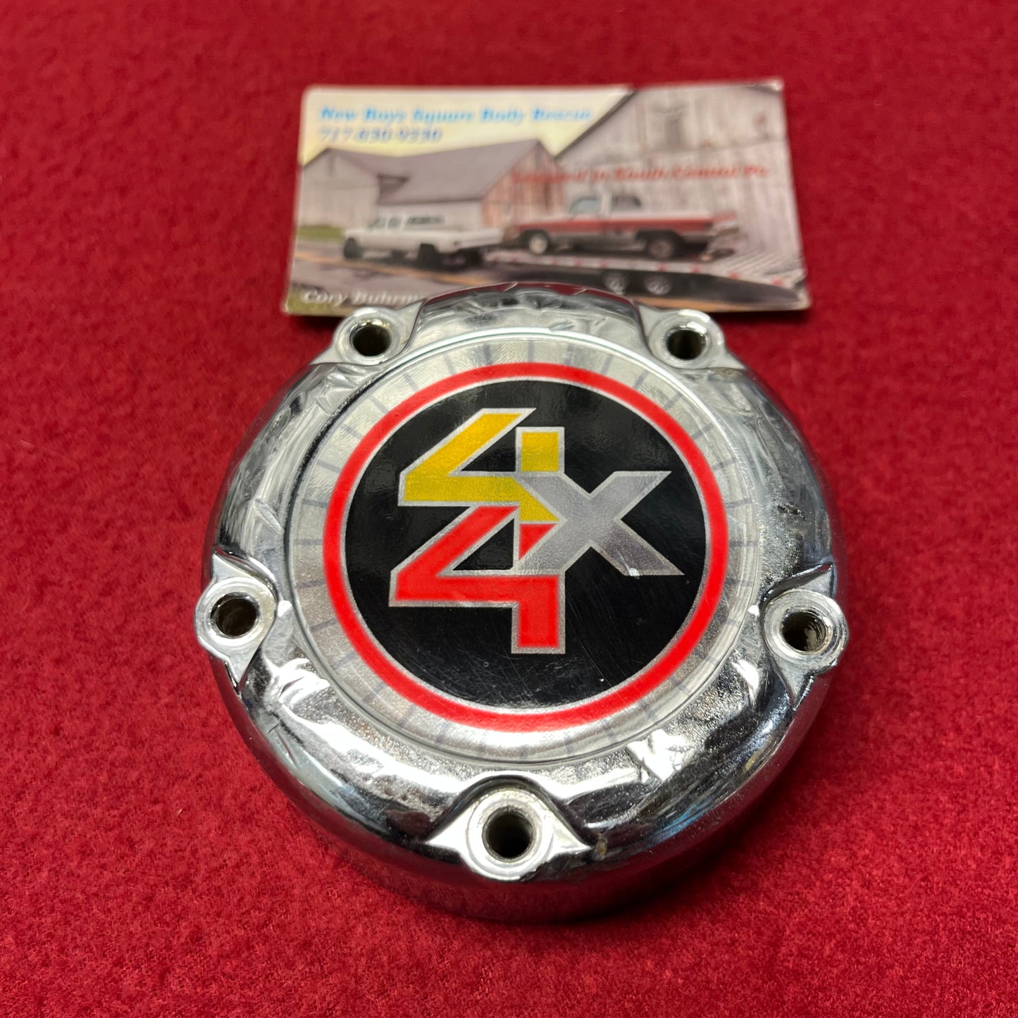 Sticker, Auto Hub Sticker 2 1/4”NBSR Design – New Boyz Squarebody Rescue