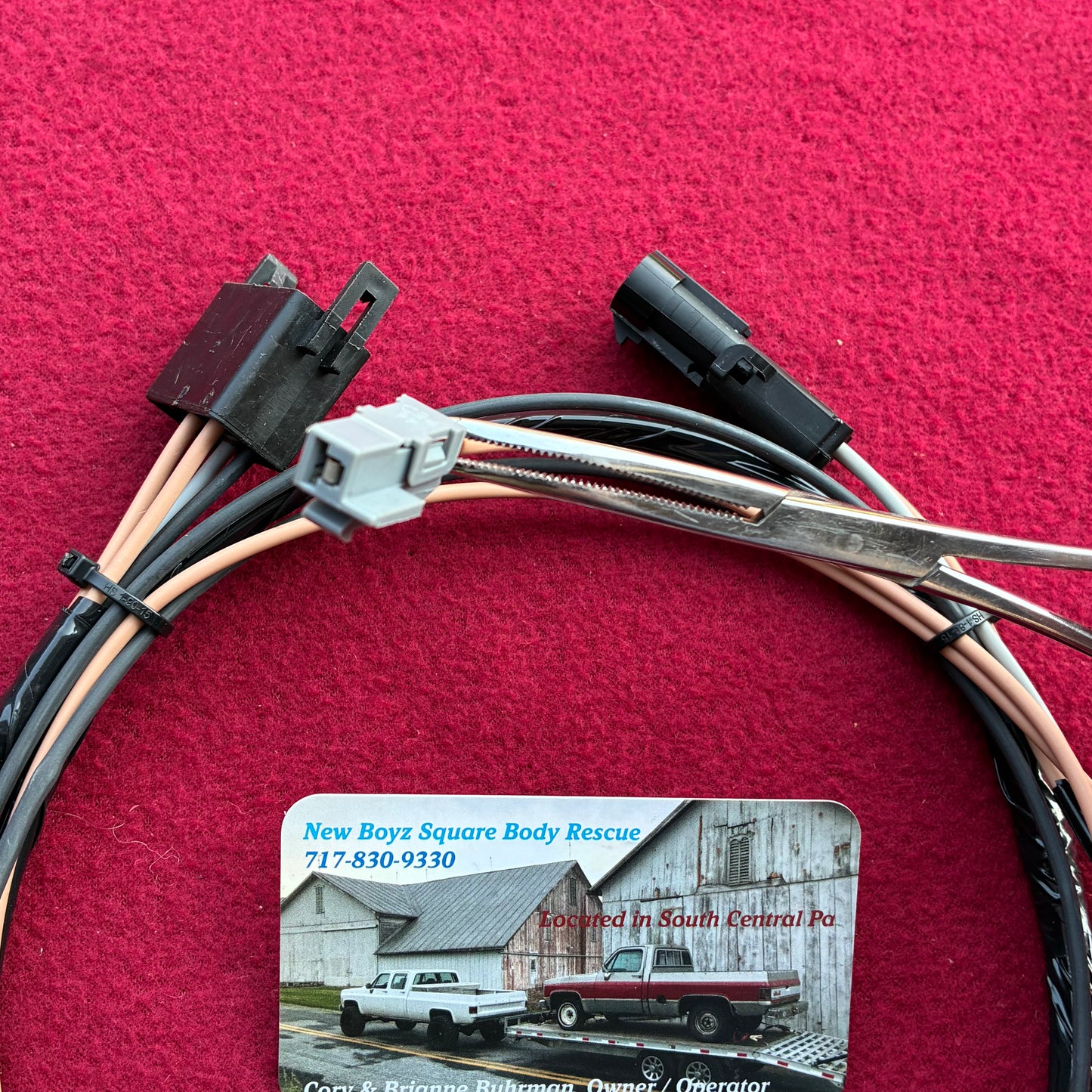 4: Harness, Dual Tank Switch Side Harness  (Cab Side) 1987 - 1991 Replica Manufactured