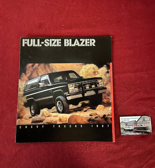 Brochure, 1987 Full Size Blazer Dealership Brochure