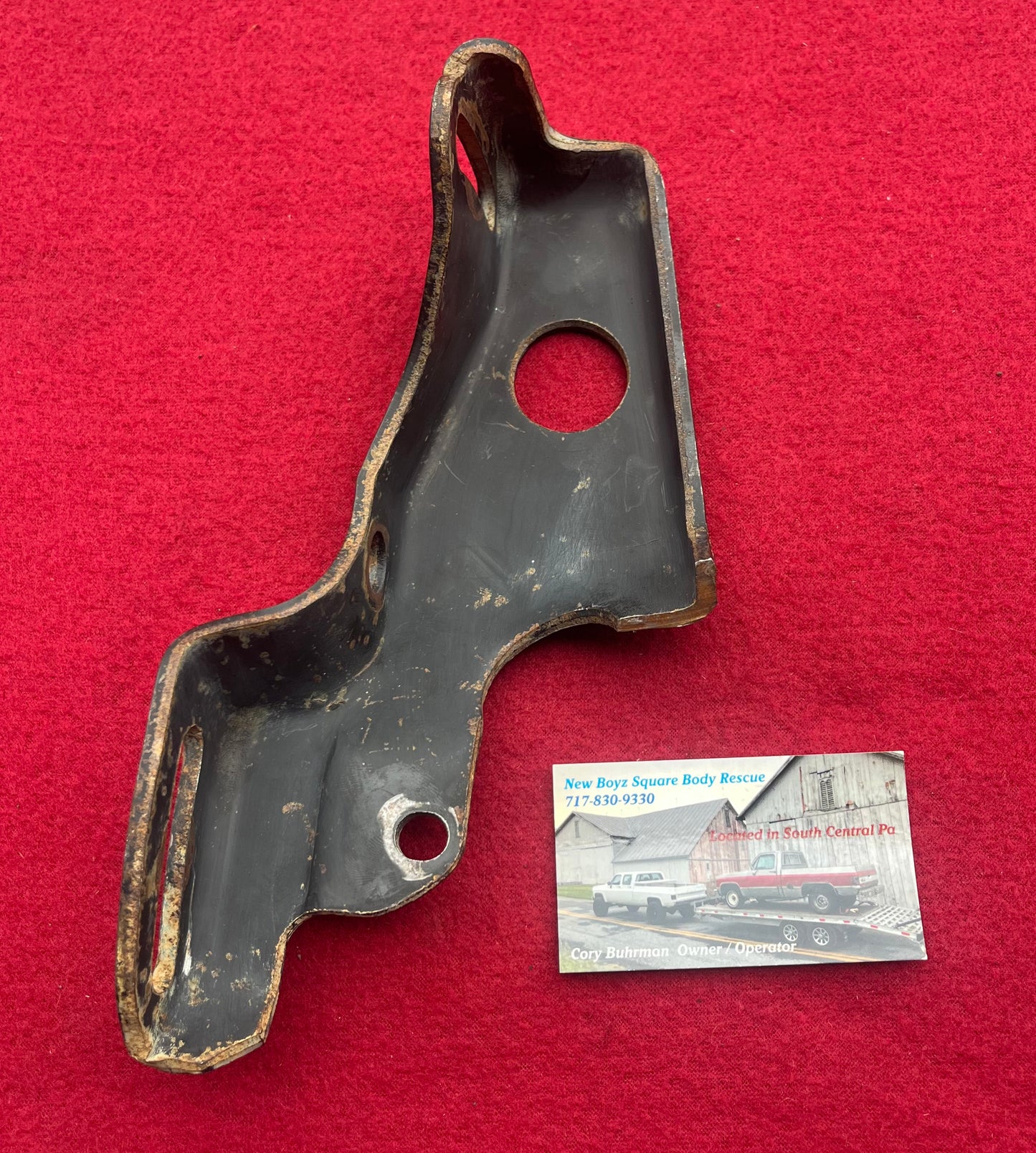 2: Support, Compressor Outer Support; Air Conditioning (AC) (A/C) R-4 Pancake Style 1985-1988 Part# 14103211 (Modified)