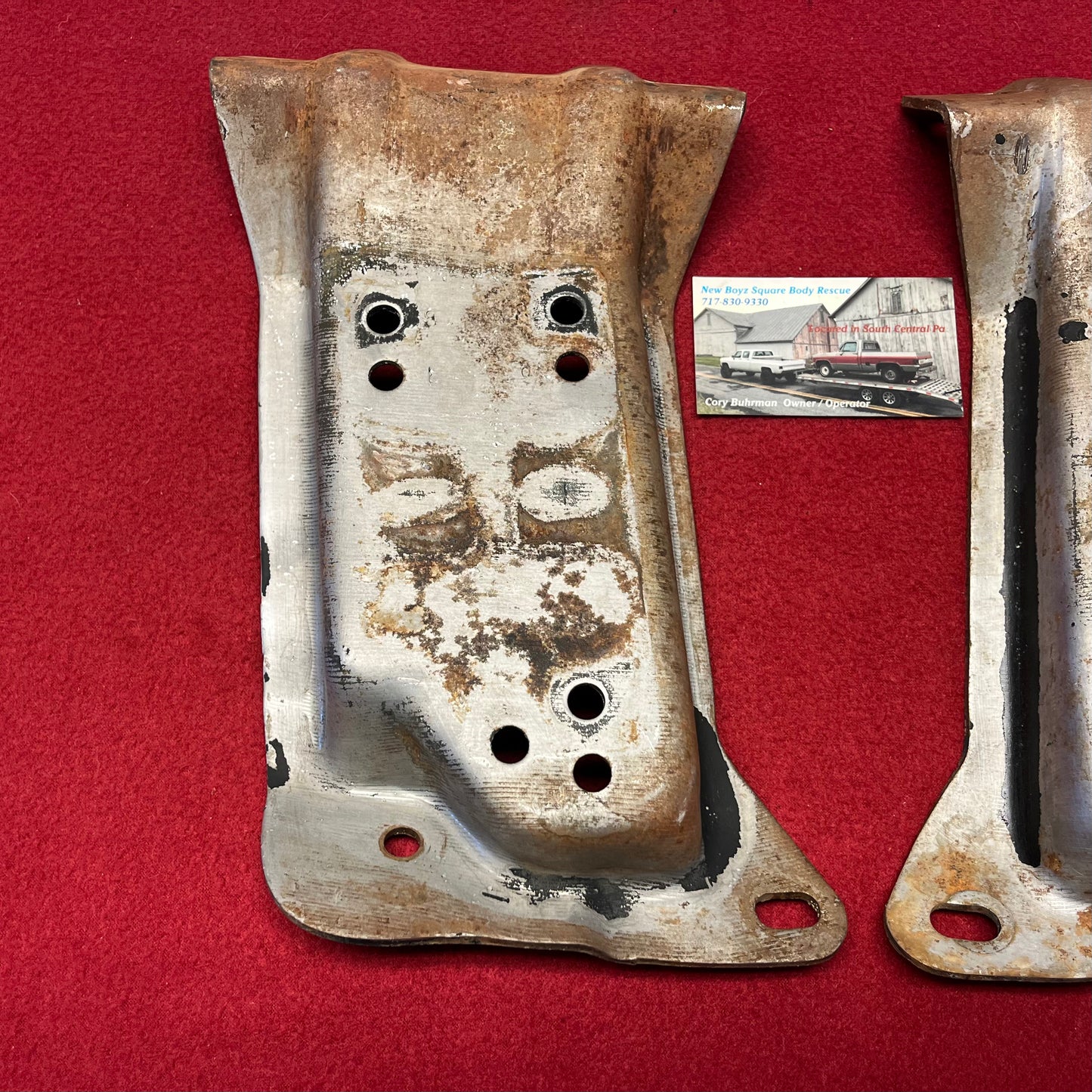 Brackets, C10 Engine Frame Side Perches / Brackets Part# 6271361 & 6271362