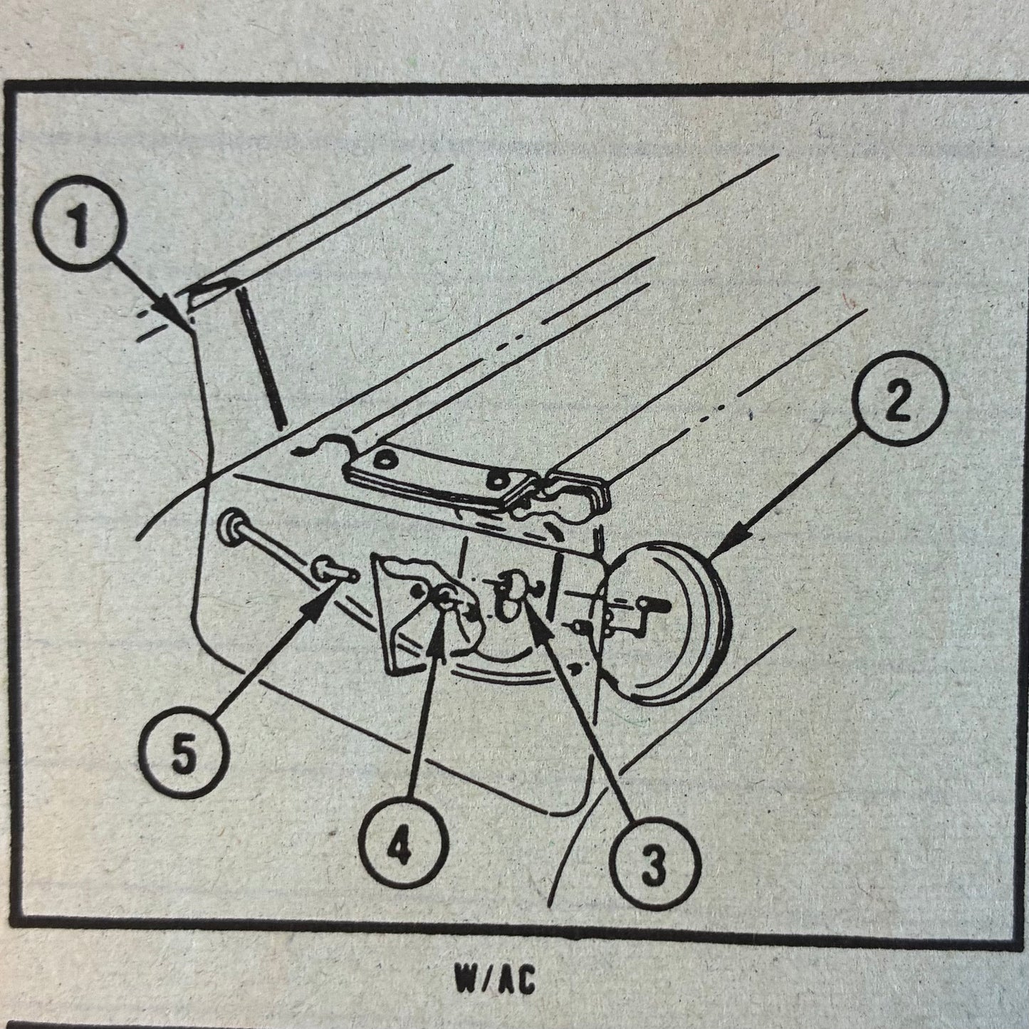 Valve, Air Conditioning Air Shutoff Valve Vacuum Actuator 1985 -1991 Part# 1996732 (AC)