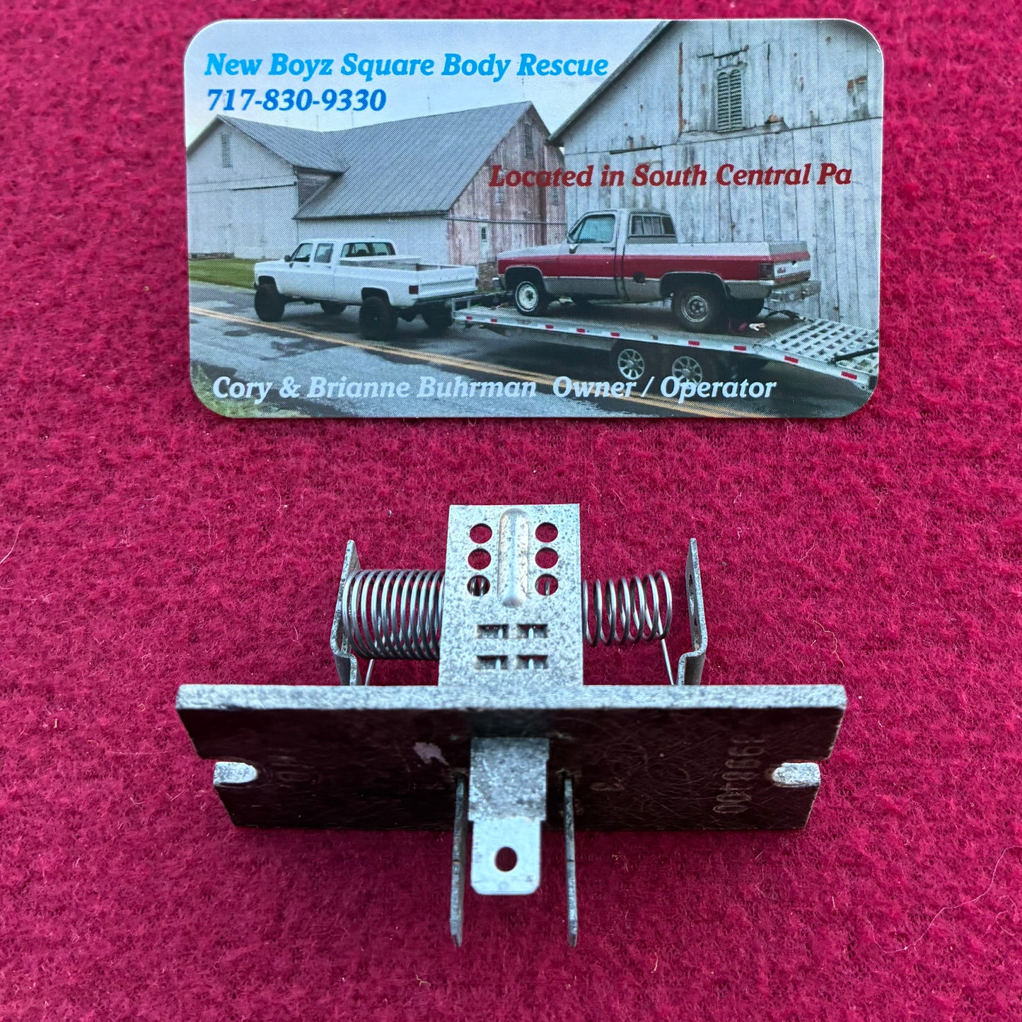 Resistor, Blower Motor Resistor Non Air Conditioning