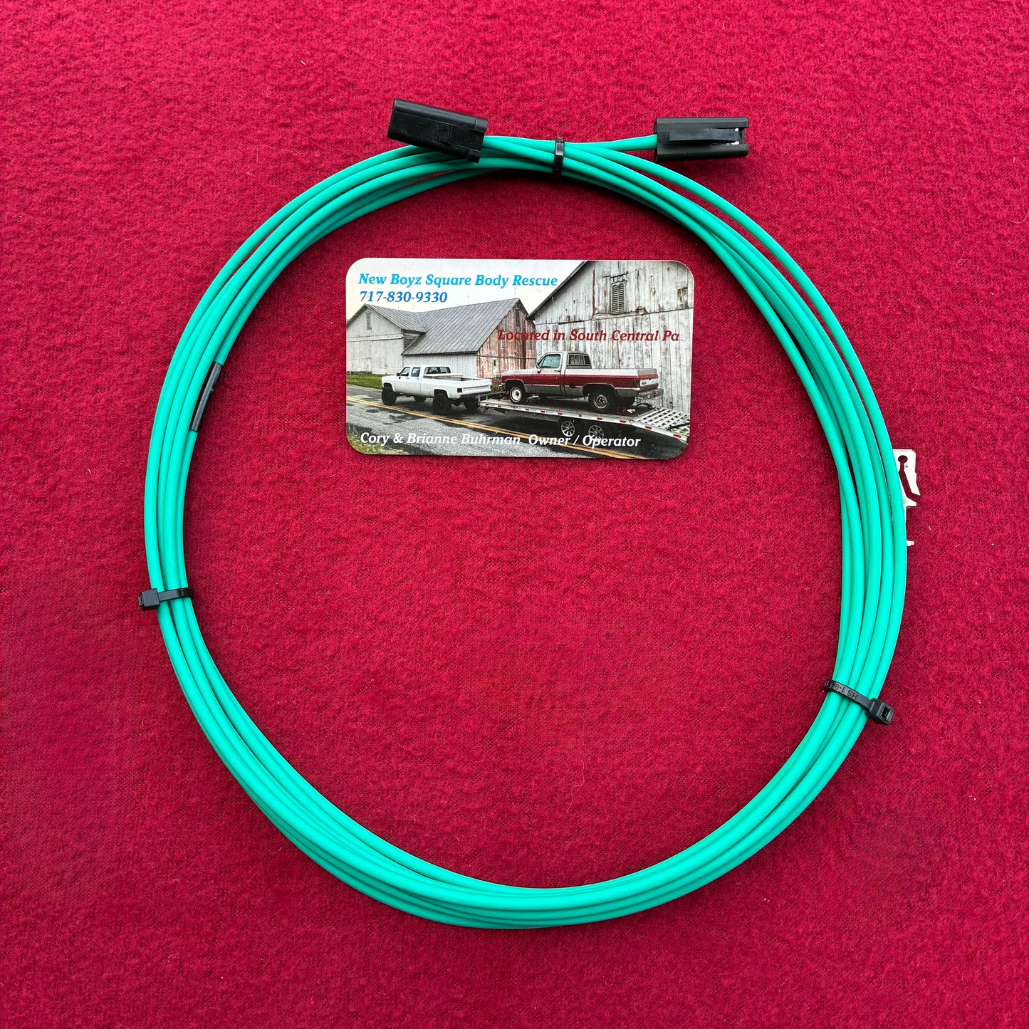 Lead M, Horn Power Lead 1983 - 1991 Dark Green 14 Gauge