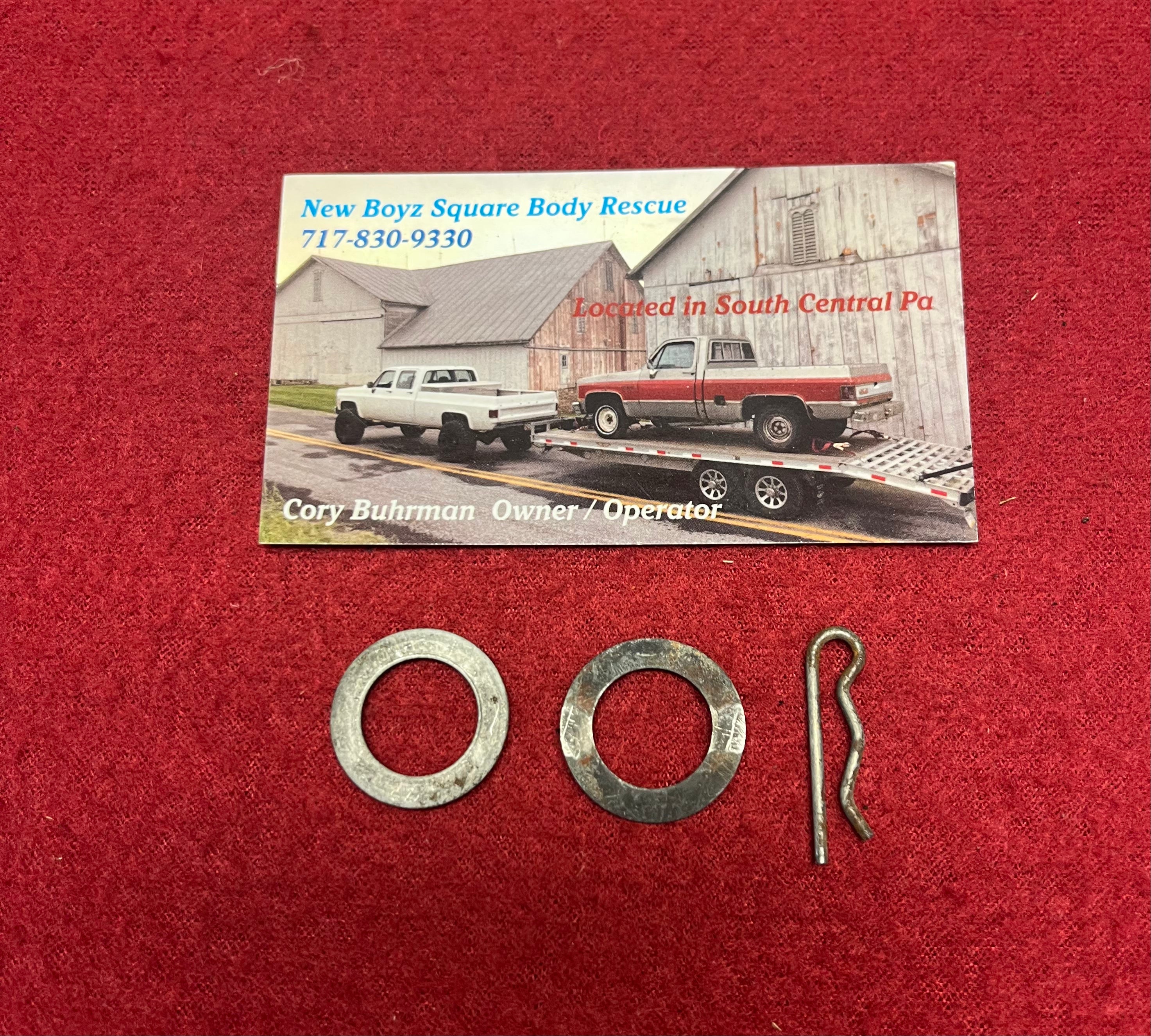 Kit, Brake Pedal Rod Installation Kit; One Retainer & Two Washers (Vac ...