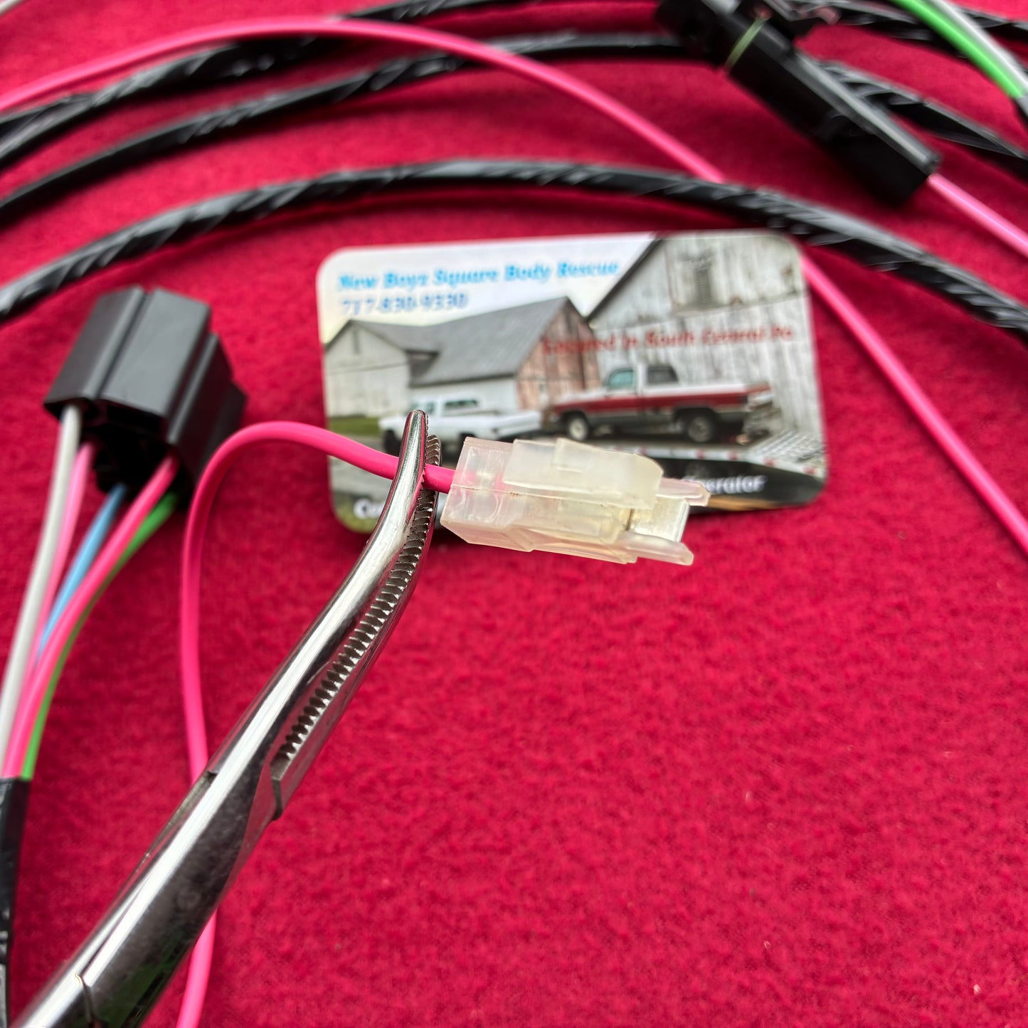 1: Harness, Dual Tank Harness Regular Cab 1979 - 1980 Single Post New Manufactured 1st Design Weather Pack Connector & Direct Bulkhead